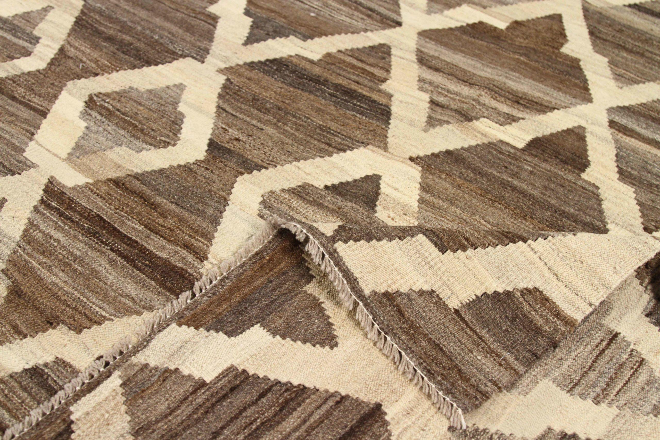 Afghanistan Kilim Area Rugs - 68103 In Excellent Condition For Sale In Dallas, TX