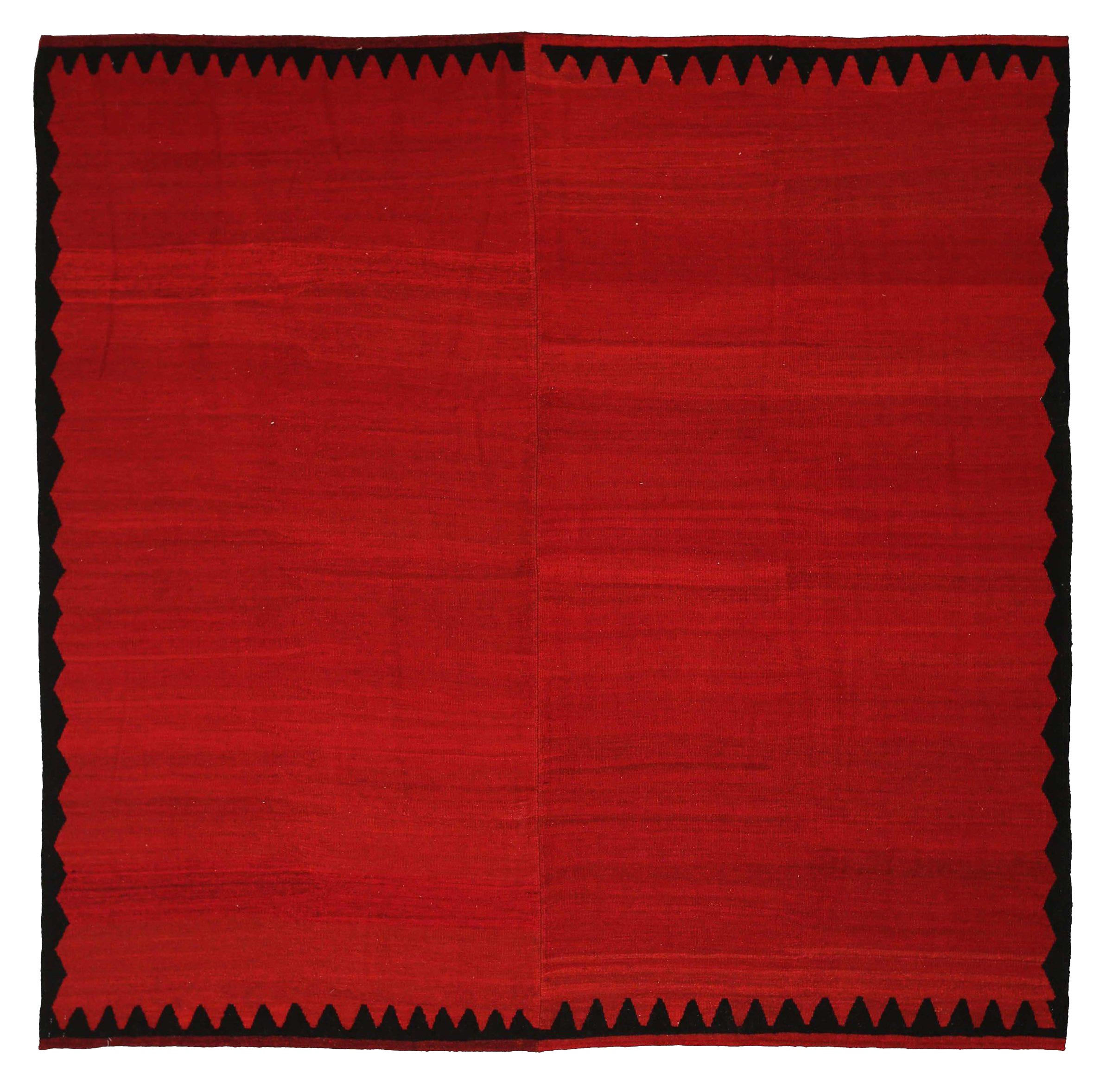 Rug & Kilim Afghanistan - Laine Noir Rouge Design - 88708