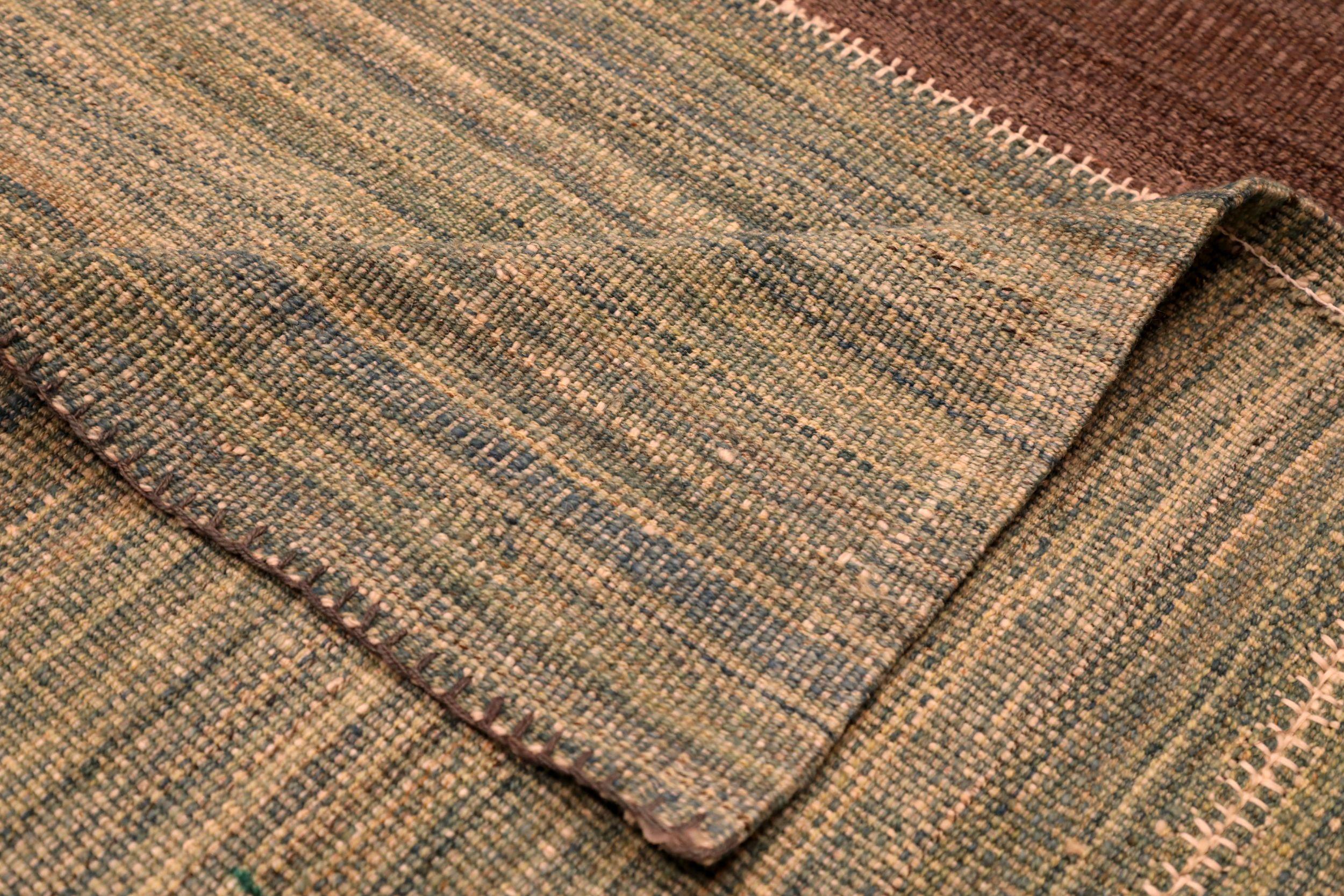 Afghanistan Kilim Teppiche - Wolle Braun Elfenbein Design - 94307 (Afghanisch) im Angebot