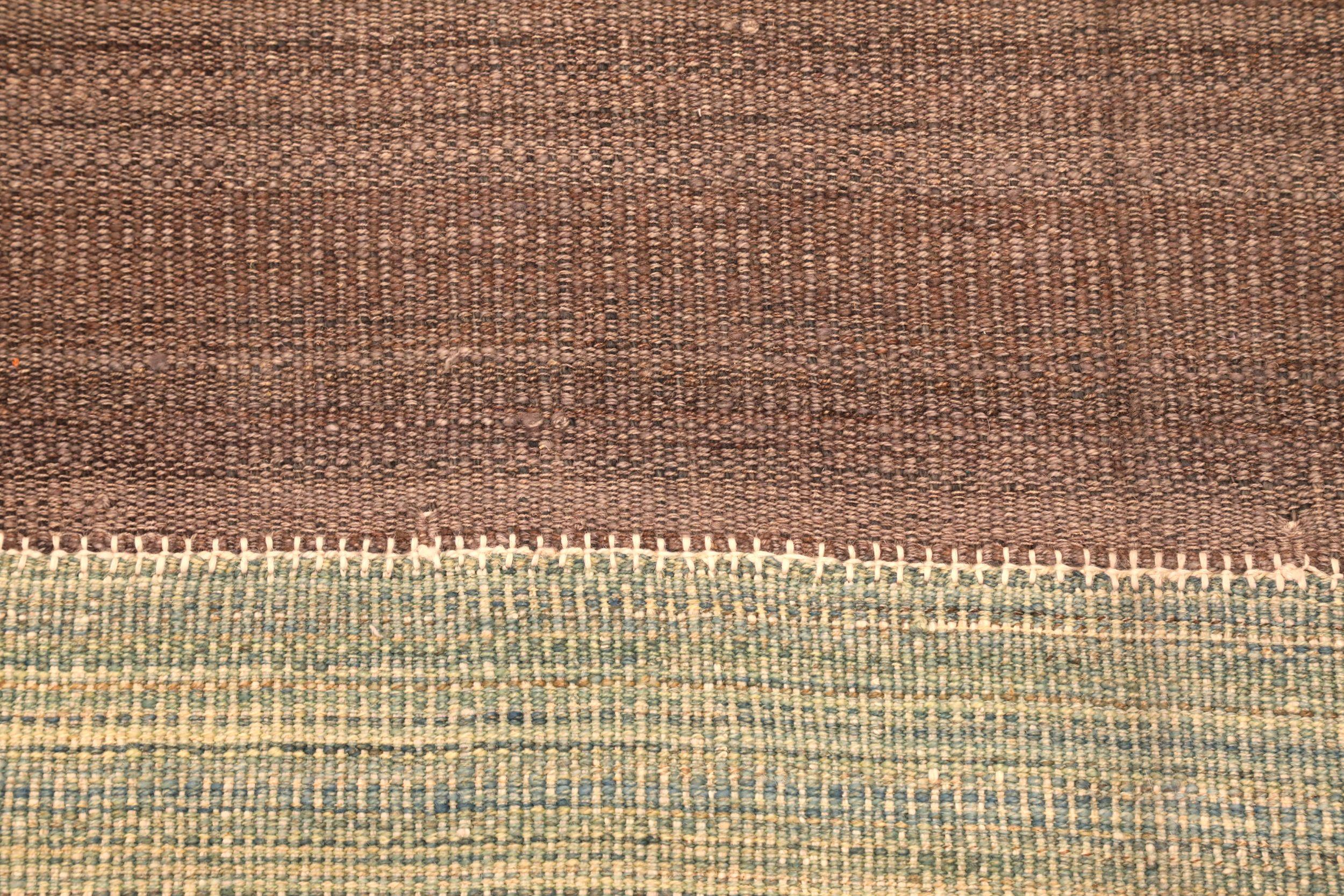 Afghanistan Kilim Teppiche - Wolle Braun Elfenbein Design - 94307 (Handgeknüpft) im Angebot