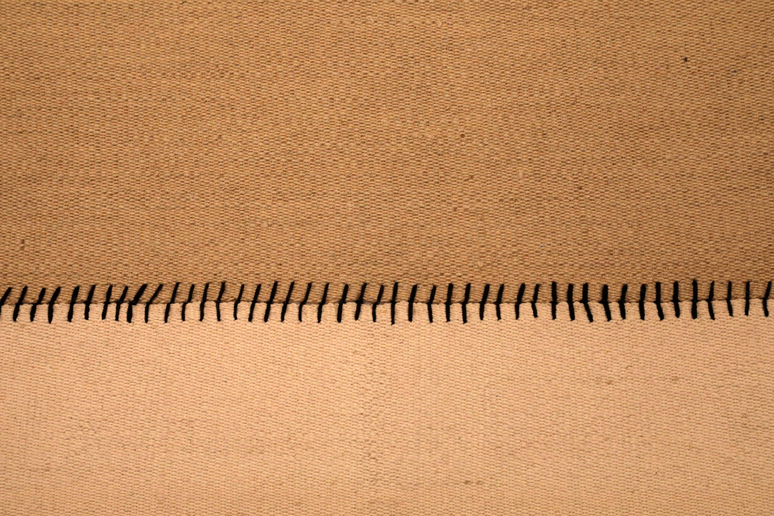 Afghanistan Kilim Area Rugs - Lana Marrone Avorio Design - 94310 In condizioni ottime in vendita a Dallas, TX