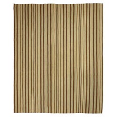 Afghanistan Kilim Area Rugs - Wolle Brown Elfenbein Gelb Design - 88620