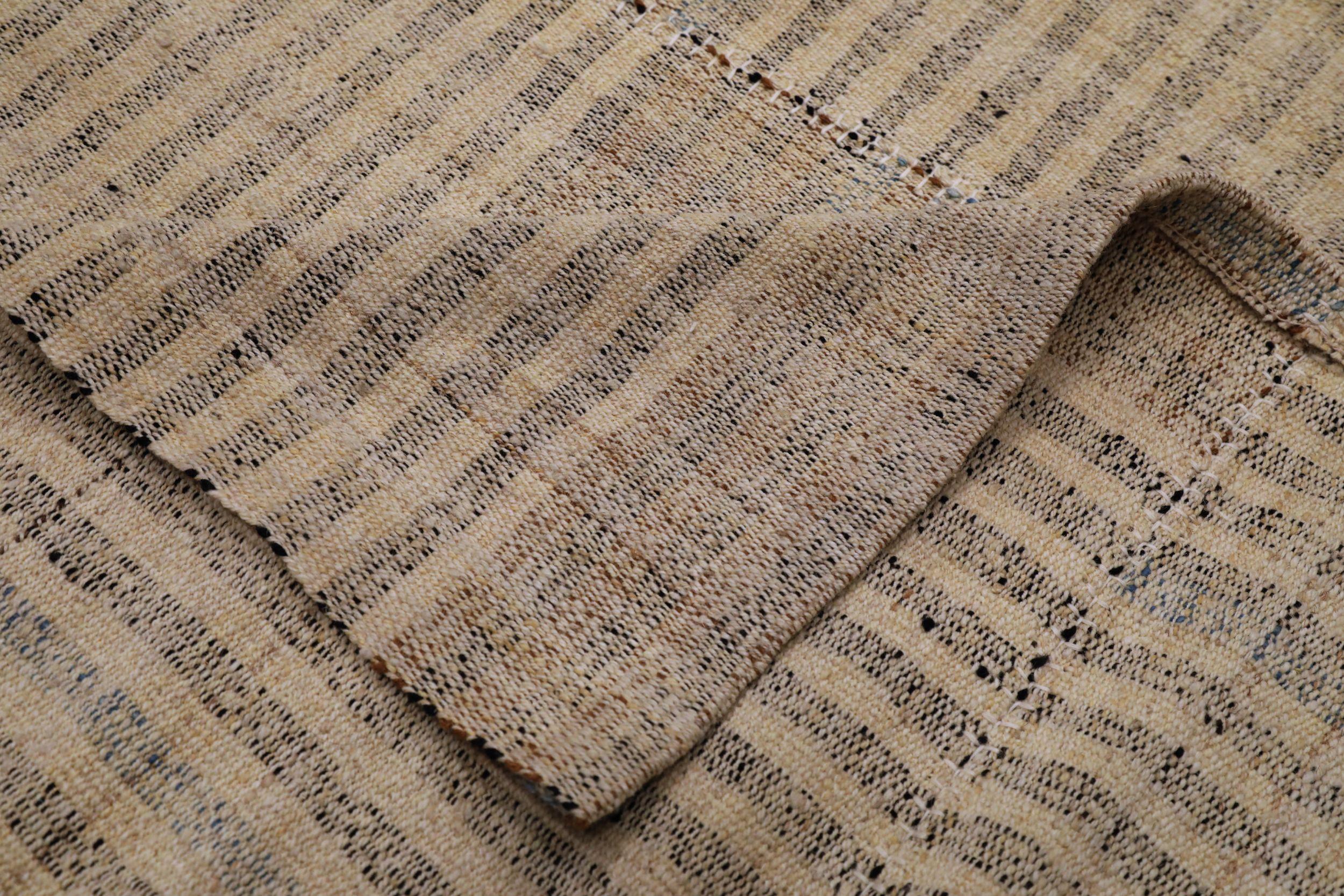Tapis Kilim d'Afghanistan - Design en laine ivoire - 94302 Excellent état - En vente à Dallas, TX