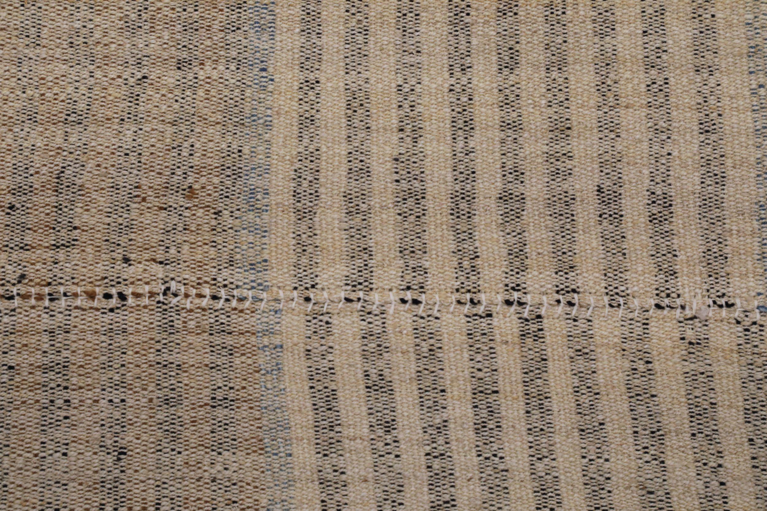 20ième siècle Tapis Kilim d'Afghanistan - Design en laine ivoire - 94302 en vente