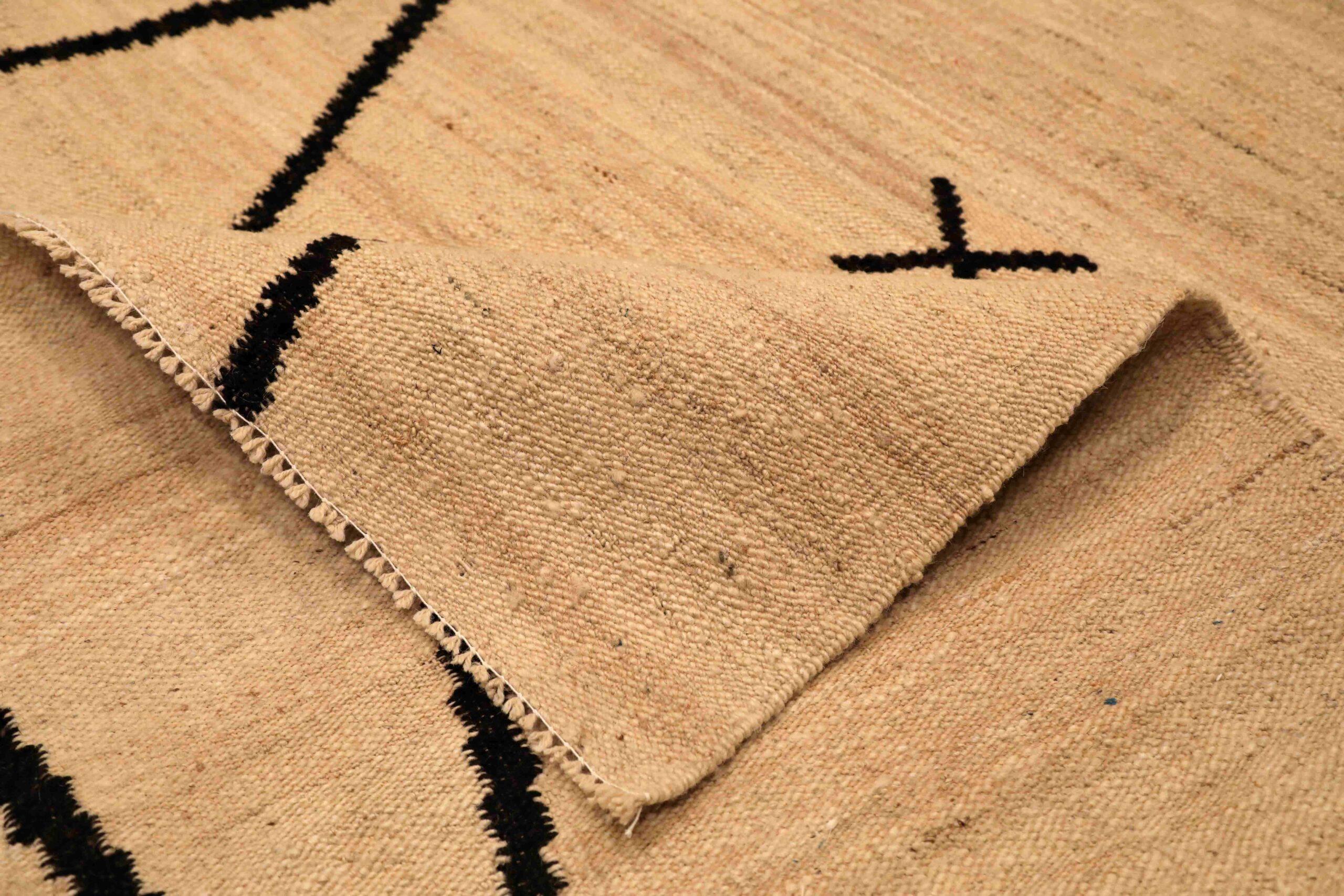 Afghanistan Kilim Area Rugs - Wolle Elfenbein Design - 96373 im Zustand „Hervorragend“ im Angebot in Dallas, TX