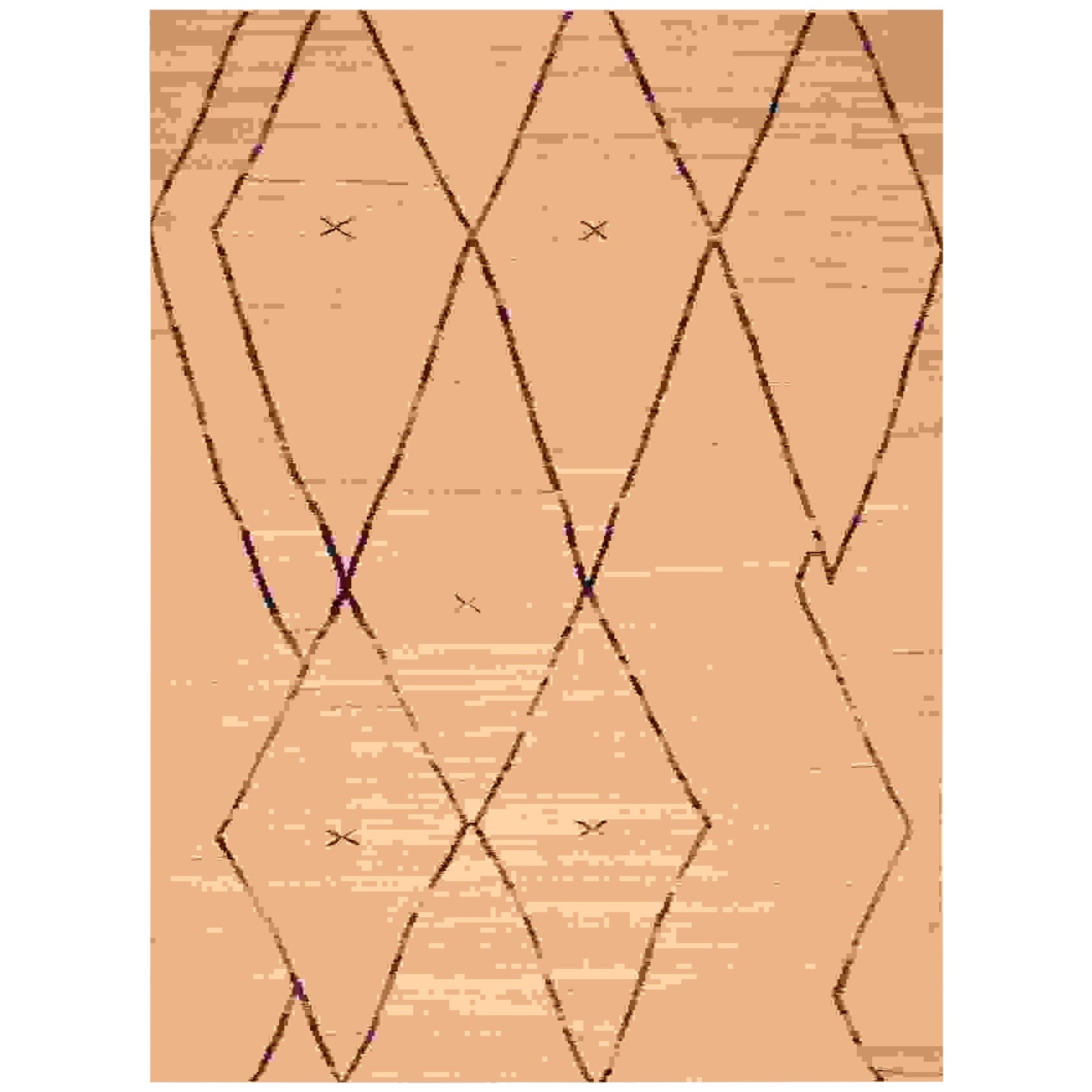 Afghanistan Kilim Area Rugs - Wool Ivory Design - 96456 For Sale