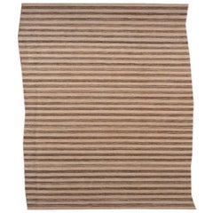 Afghanistan Kilim Läufer Teppich - Wolle Braun Elfenbein Design - 92105