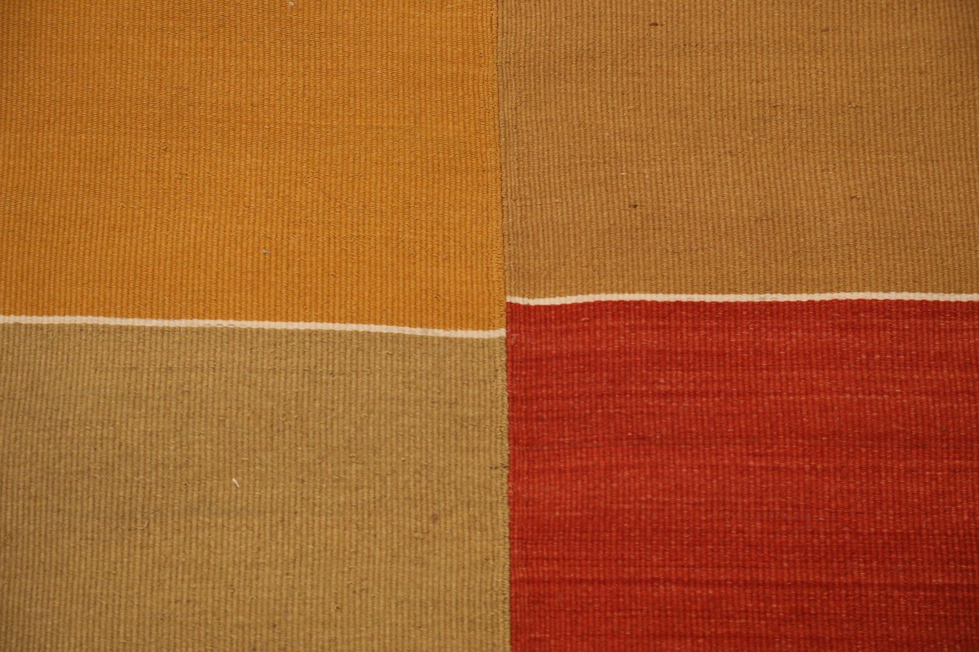 Tappeto Afghanistan Kilim piccolo - Lana Blu Marrone Rosso Giallo - 97517 In condizioni ottime in vendita a Dallas, TX
