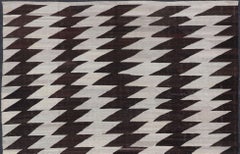 Afghanistan Kilim with Modern Design With Browns and Gray
