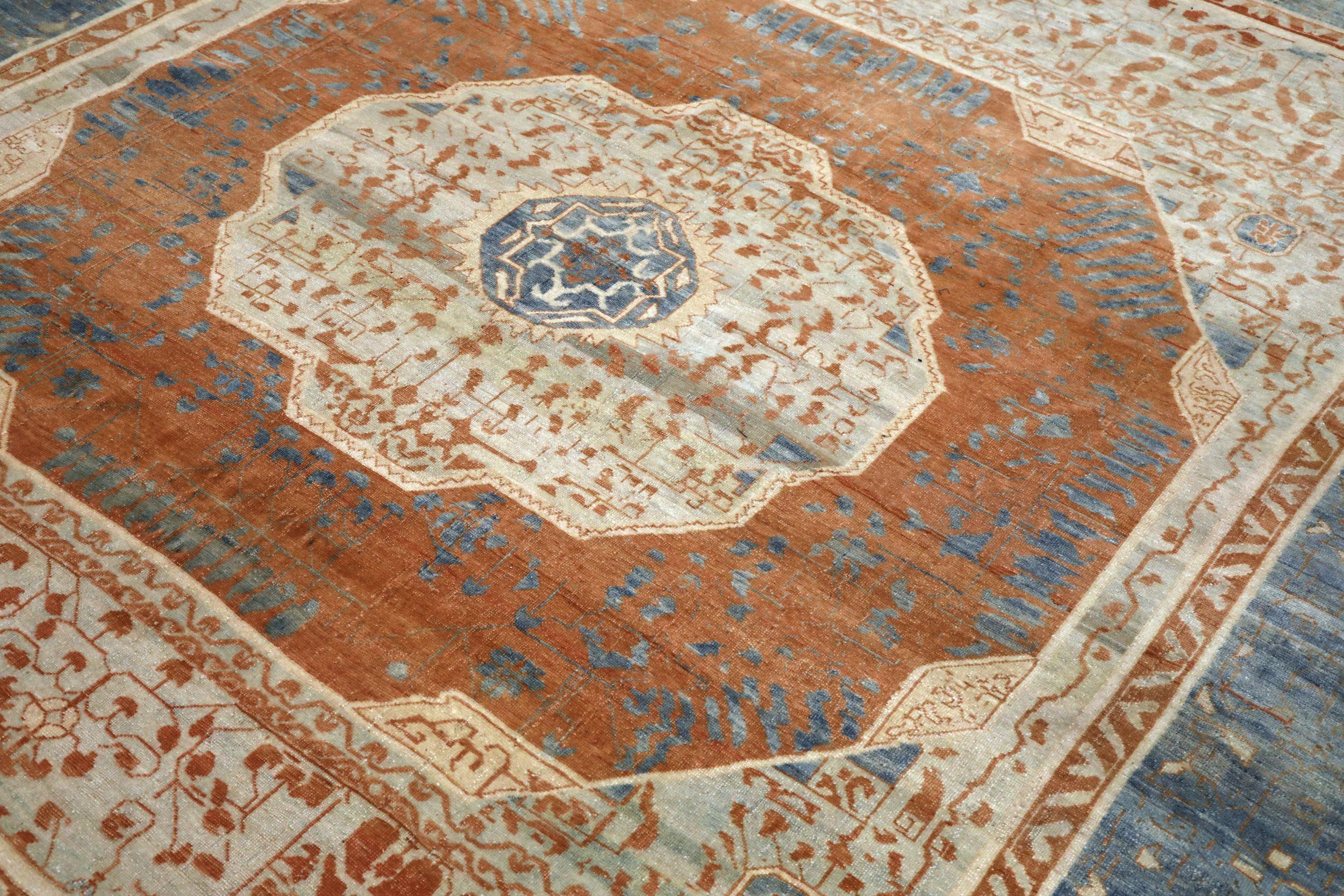 Afghanistan Mamluk-Teppiche - Wolle Elfenbeinrot Design - 94283 (Stammeskunst) im Angebot