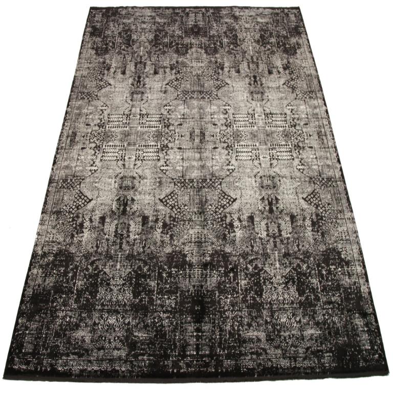 Entdecken Sie die Eleganz von Afghanistan Modern mit Teppichen aus der Zeit um 1990. Dieses exklusive Design aus Wolle und Schwarz-Weiß ist perfekt, um Ihren Raum zu verschönern.