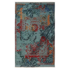 Tappeti moderni Afghanistan - Lana Blu Arancione Rosso - 97043