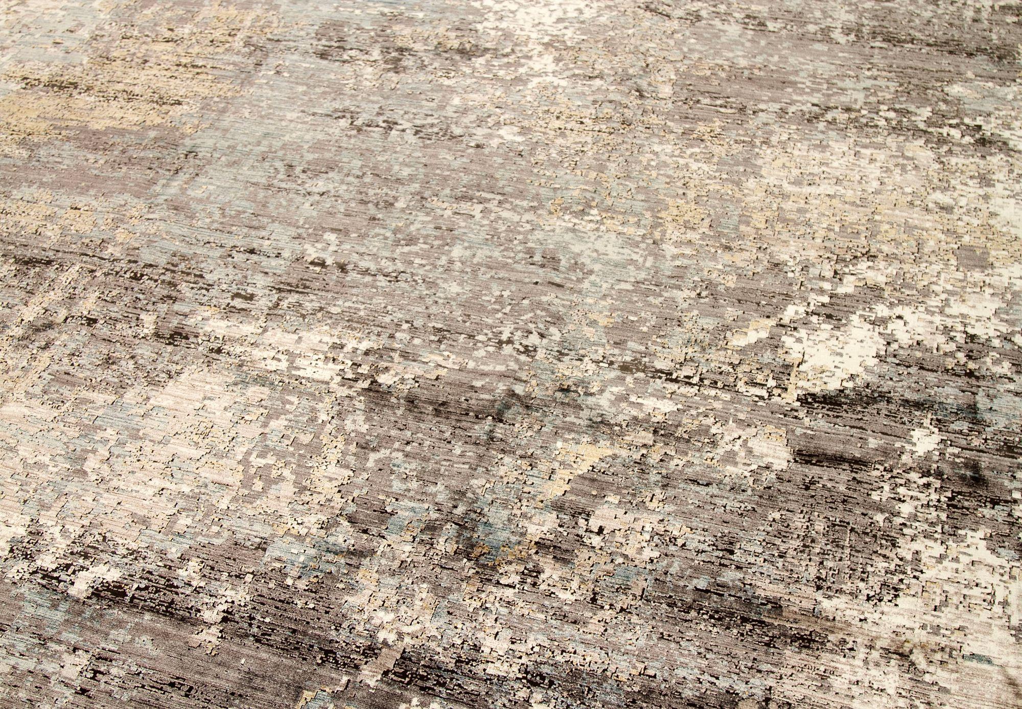 The Modernity Area Rugs - Wool Brown Gray Ivory Design - 92663 Excellent état - En vente à Dallas, TX
