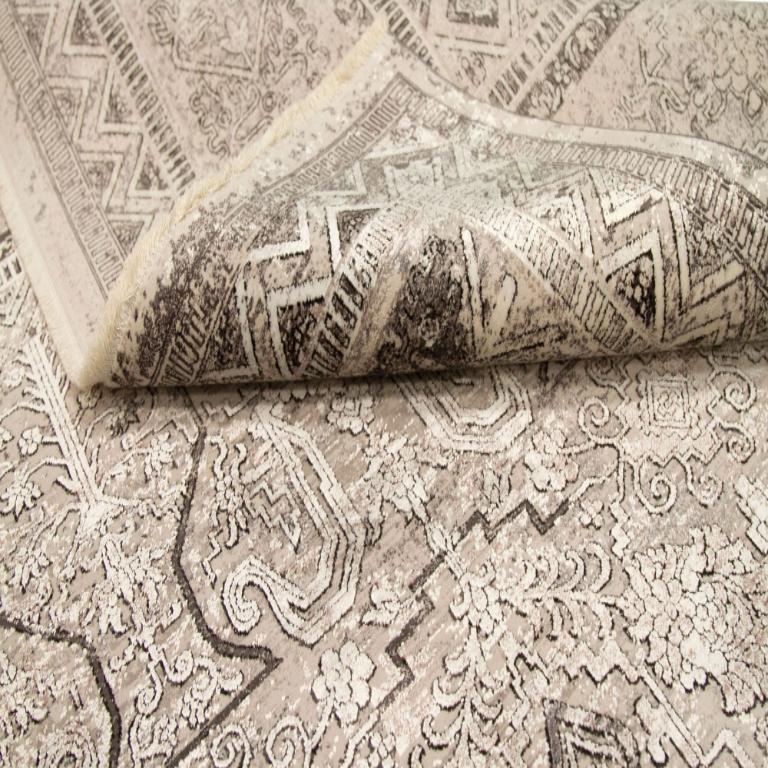 Tribale Tappeti Afghanistan Modern - Lana Marrone Avorio Design - 92645 in vendita