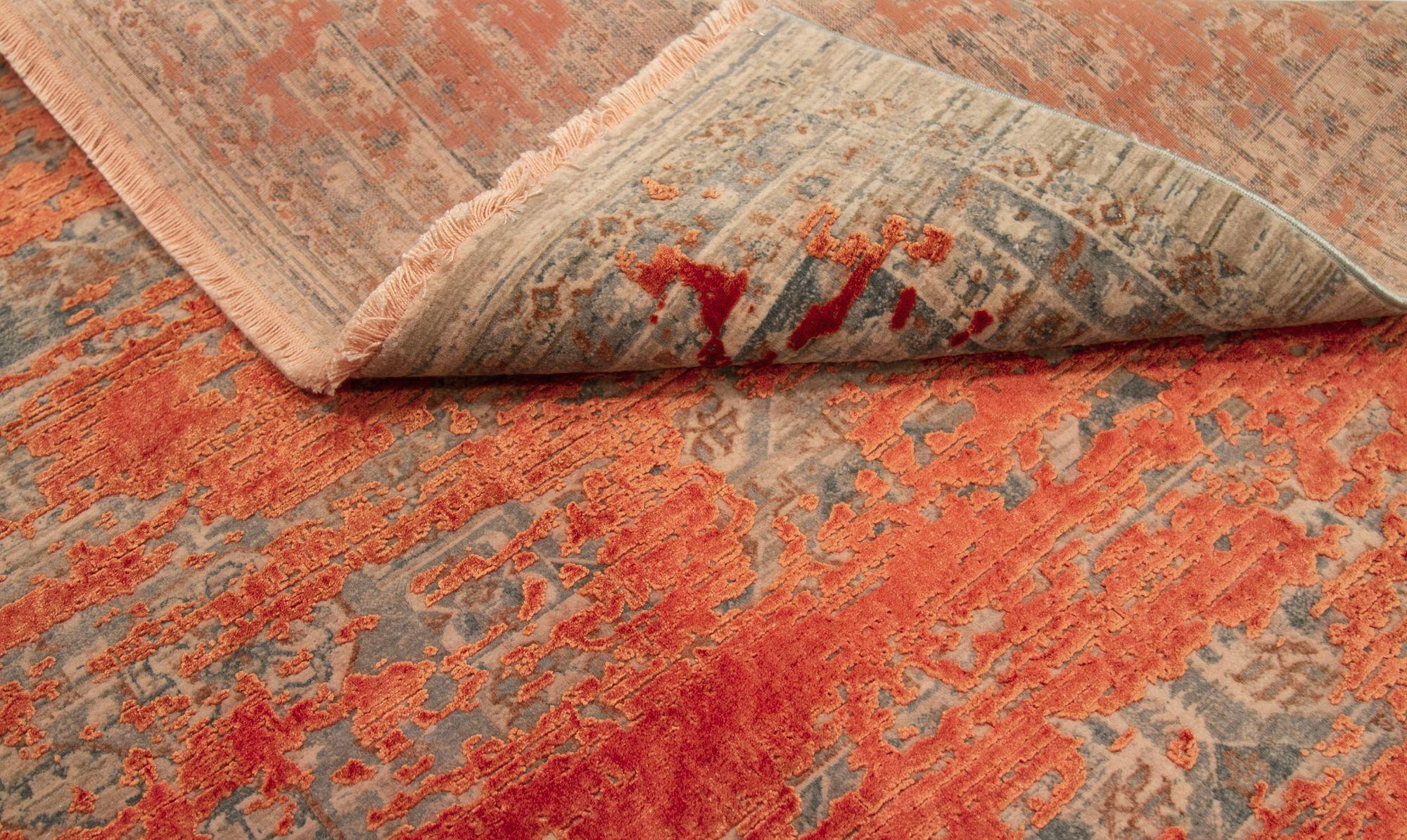 Alfombras modernas de Afganistán - Lana Gris Marfil Rojo - 92665 en Excelente estado para la venta en Dallas, TX