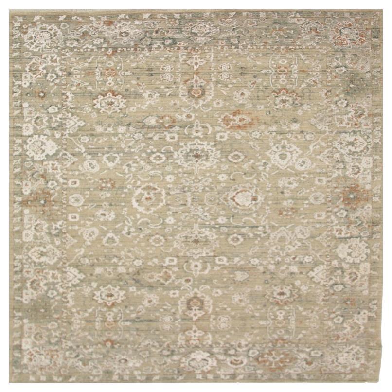 Afghanistan Moderne Afghanistan-Teppiche - Wolle Elfenbein Taupe Design - 92666 im Angebot