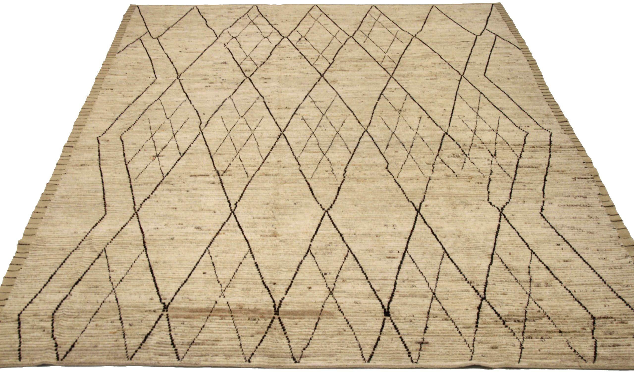 Discover the elegance of Afghanistan Moroccan featuring Area Rugs in Circa 1990. Designed with Wool and BlackIvory, this exclusive design is perfect for enhancing your space.
