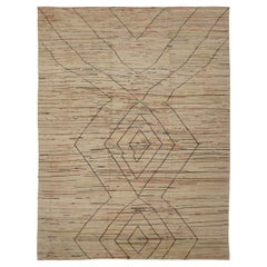 Tappeti marocchini Afghanistan Circa 1990 - Lana Nero Avorio Design - 90551