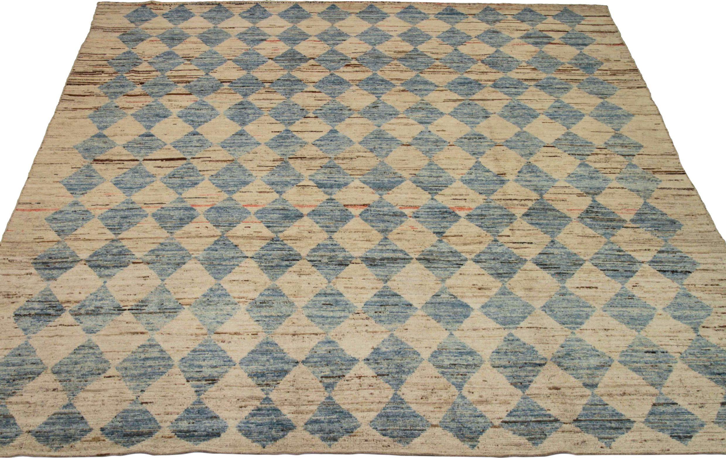 Discover the elegance of Afghanistan Moroccan featuring Area Rugs in Circa 1990. Designed with Wool and BlueGrayIvoryTaupe, this exclusive design is perfect for enhancing your space.
