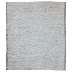 Tappeti marocchini Afghanistan Circa 1990 - Lana Blu Avorio Design - 89800