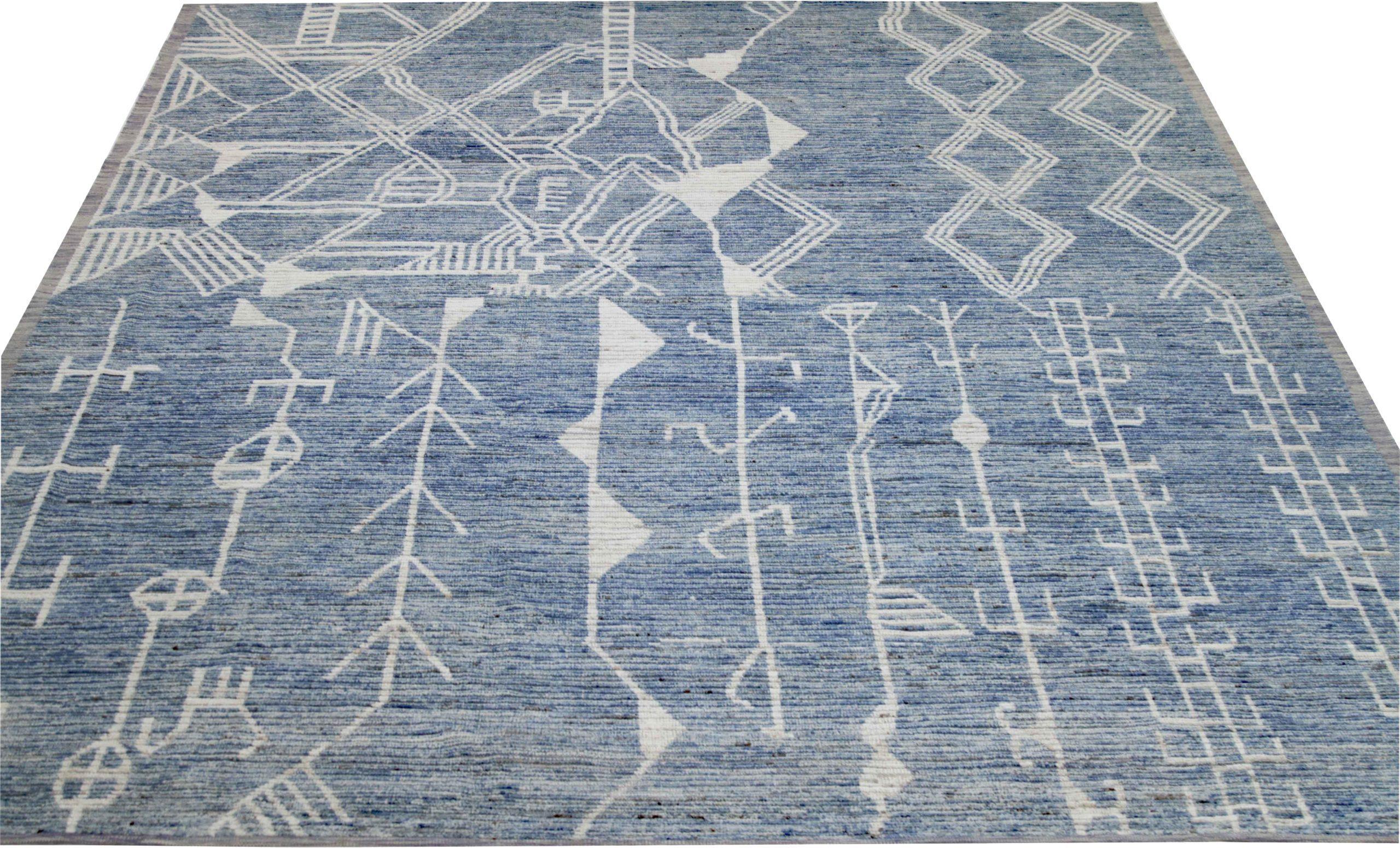 Discover the elegance of Afghanistan Moroccan featuring Area Rugs in Circa 1990. Designed with Wool and BlueIvory, this exclusive design is perfect for enhancing your space.