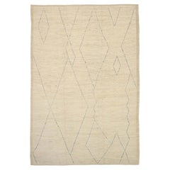 Tappeti marocchini Afghanistan Circa 1990 - Lana Blu Avorio Design - 92226
