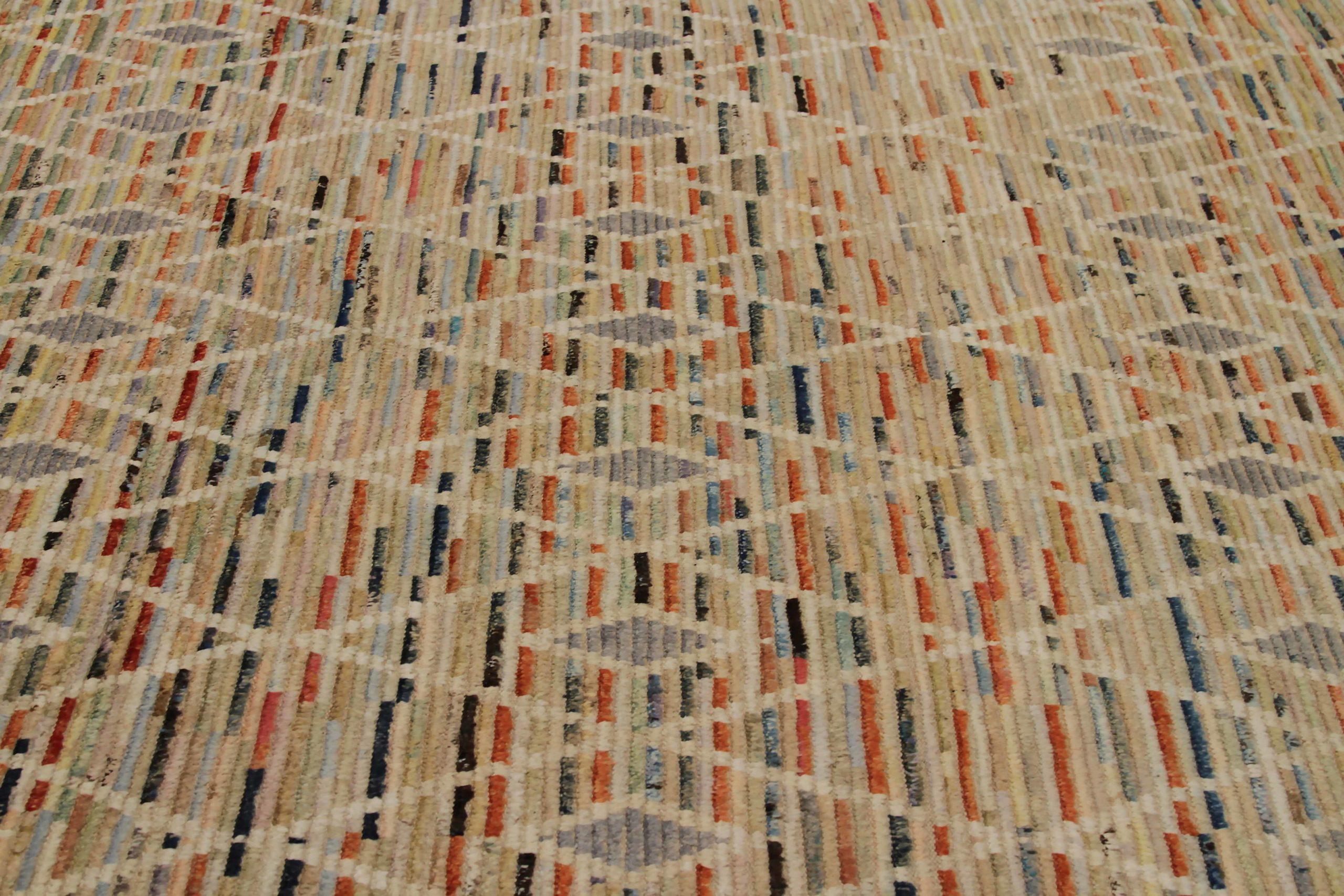 Tapis marocains d'Afghanistan datant d'environ 1990 - Design en laine bleu ivoire rouge - 90397 Excellent état - En vente à Dallas, TX