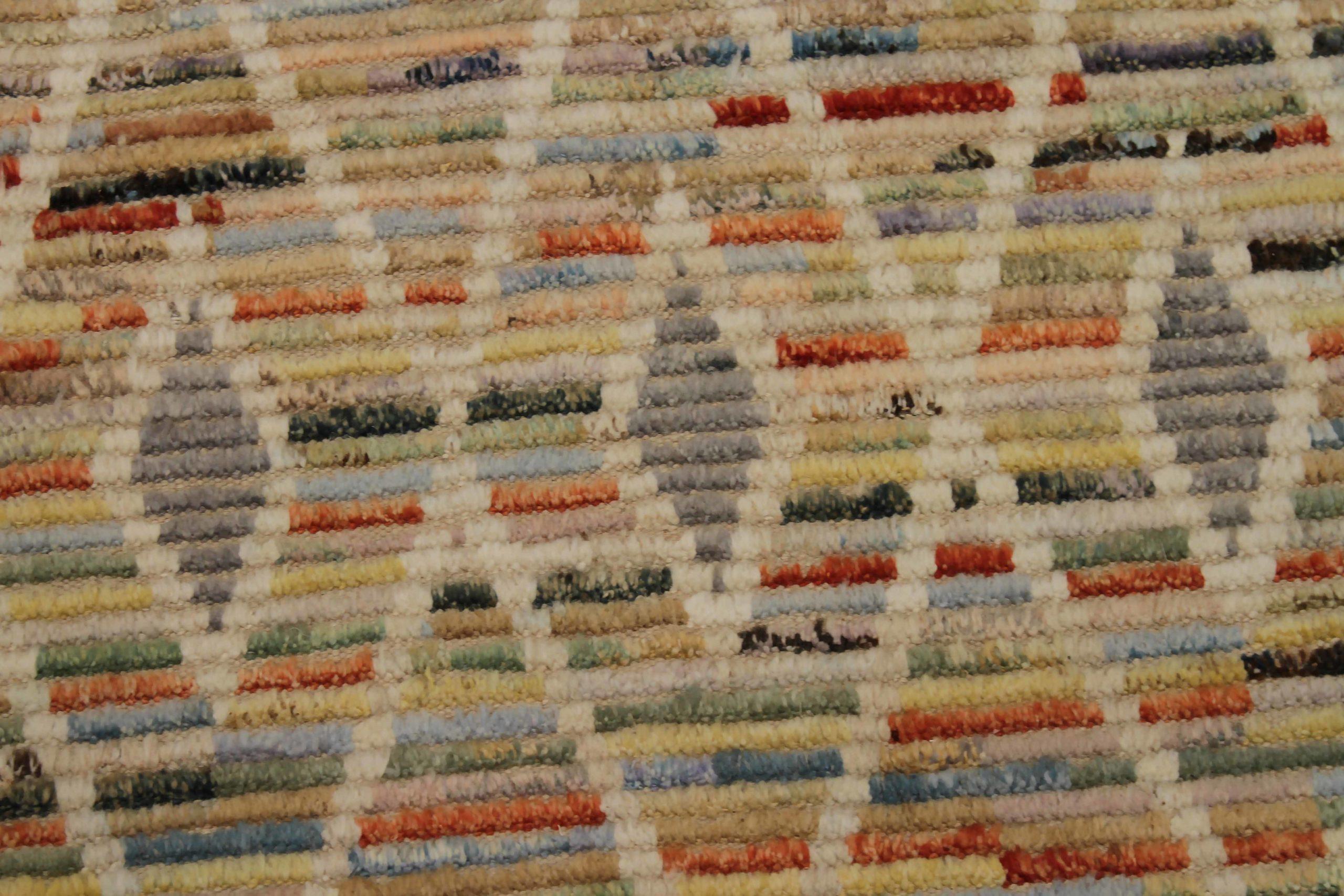XIXe siècle Tapis marocains d'Afghanistan datant d'environ 1990 - Design en laine bleu ivoire rouge - 90397 en vente