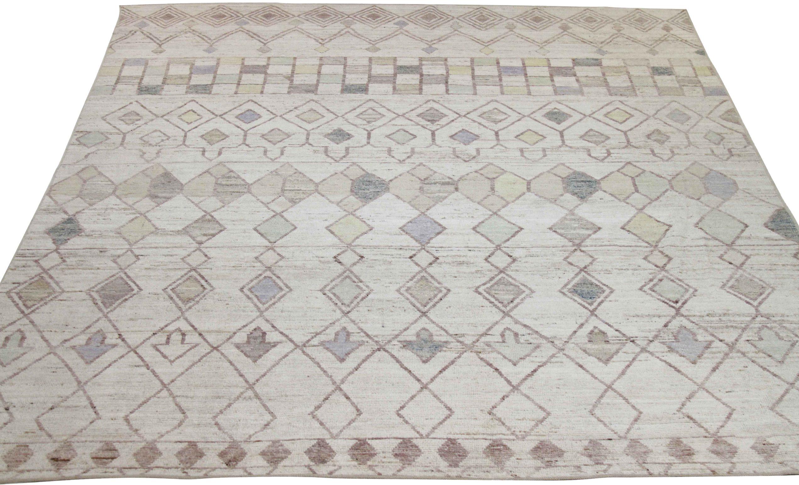 Discover the elegance of Afghanistan Moroccan featuring Area Rugs in Circa 1990. Designed with Wool and BrownGreenIvory, this exclusive design is perfect for enhancing your space.