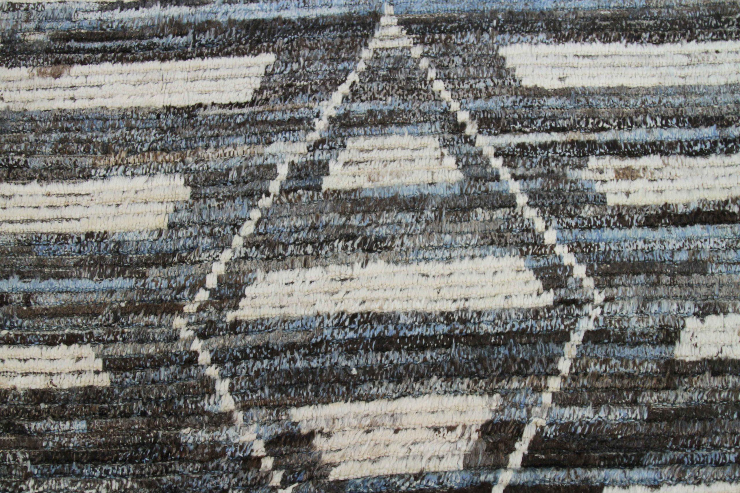 XX secolo Tappeti marocchini Afghanistan Circa 1990 - Lana Marrone Avorio Design - 89833 in vendita