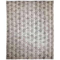 Afghanistan Marokkanische Teppiche CIRCA 1990 - Wolle Braun Elfenbein Design - 89921