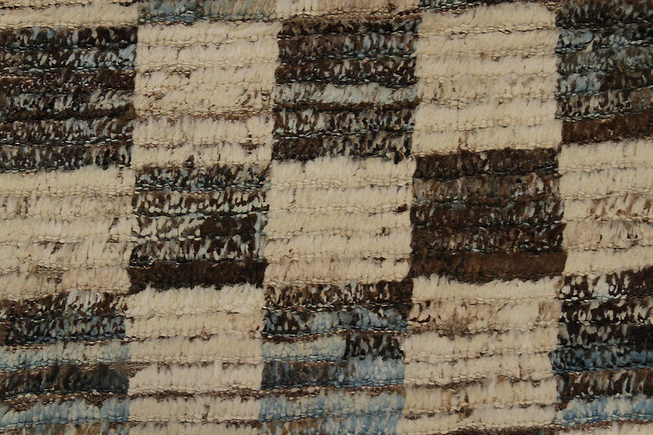 Afganistán Alfombras Marroquíes Circa 1990 - Lana Marrón Diseño Marfil - 90552 siglo XX en venta