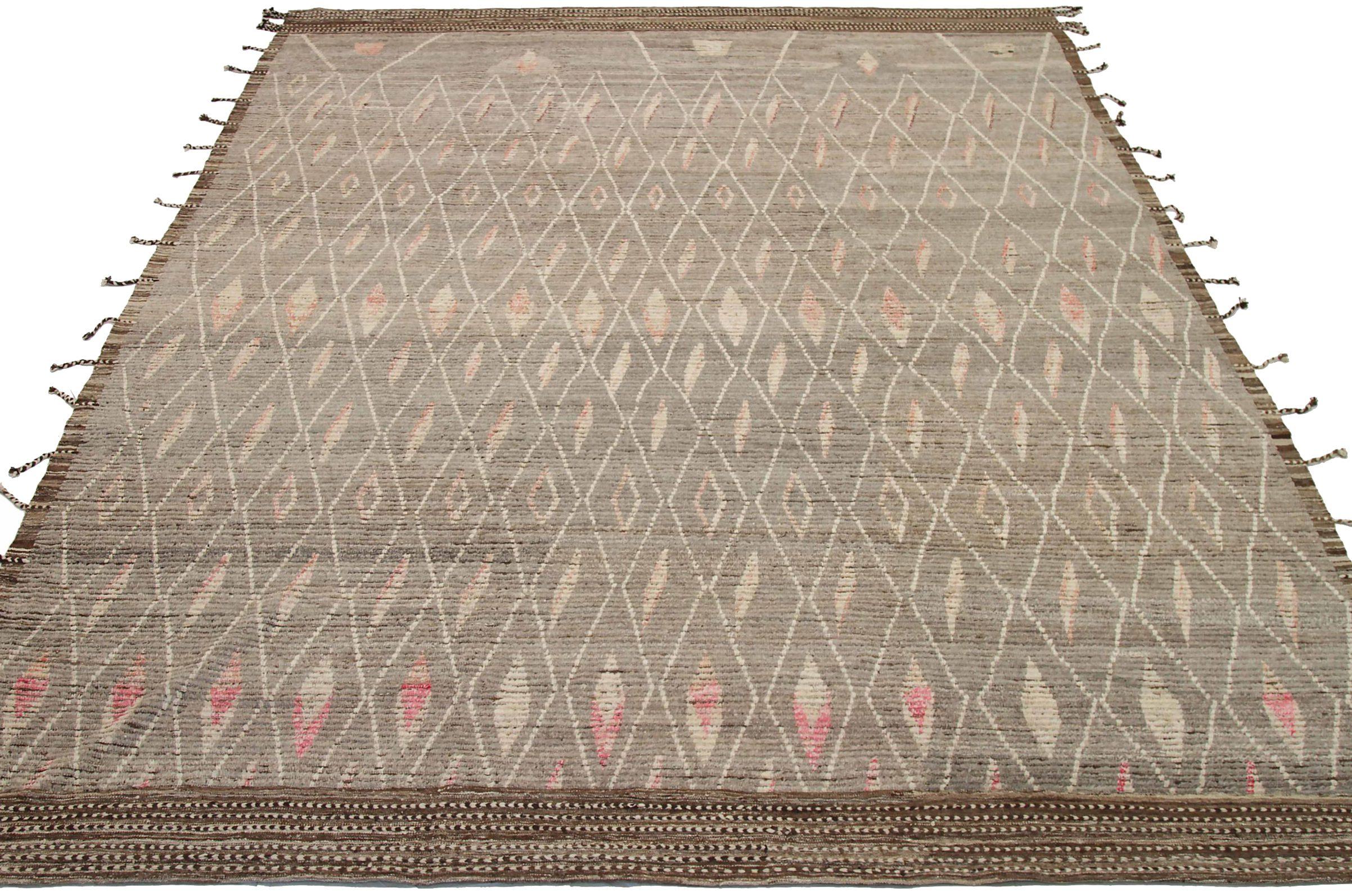 Discover the elegance of Afghanistan Moroccan featuring Area Rugs in Circa 1990. Designed with Wool and BrownIvoryPink, this exclusive design is perfect for enhancing your space.