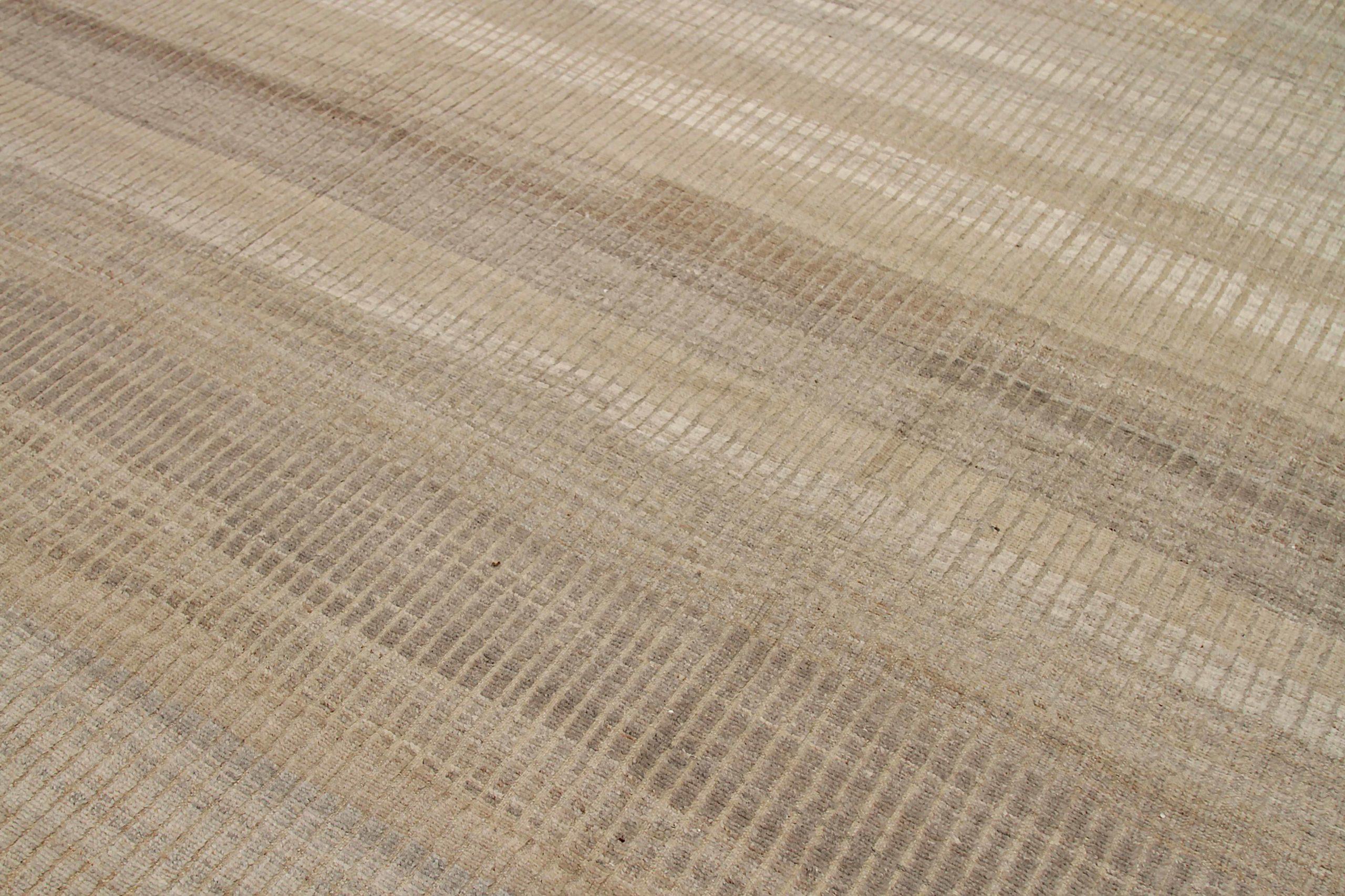 Afghano Tappeti marocchini Afghanistan Circa 1990 - Lana Marrone Avorio Taupe - 92235 in vendita