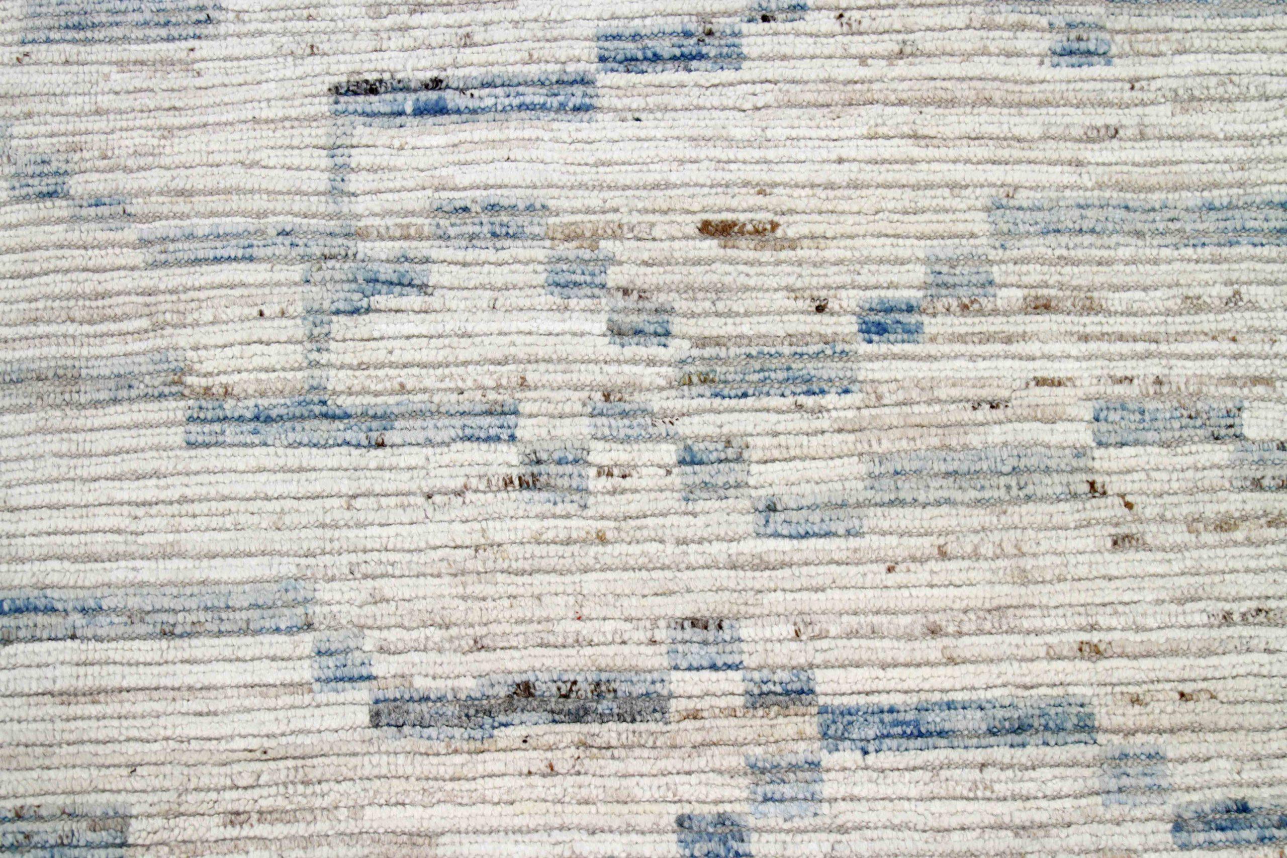 XX secolo Tappeti marocchini Afghanistan Circa 1990 - Lana Grigio Avorio Design - 89891 in vendita