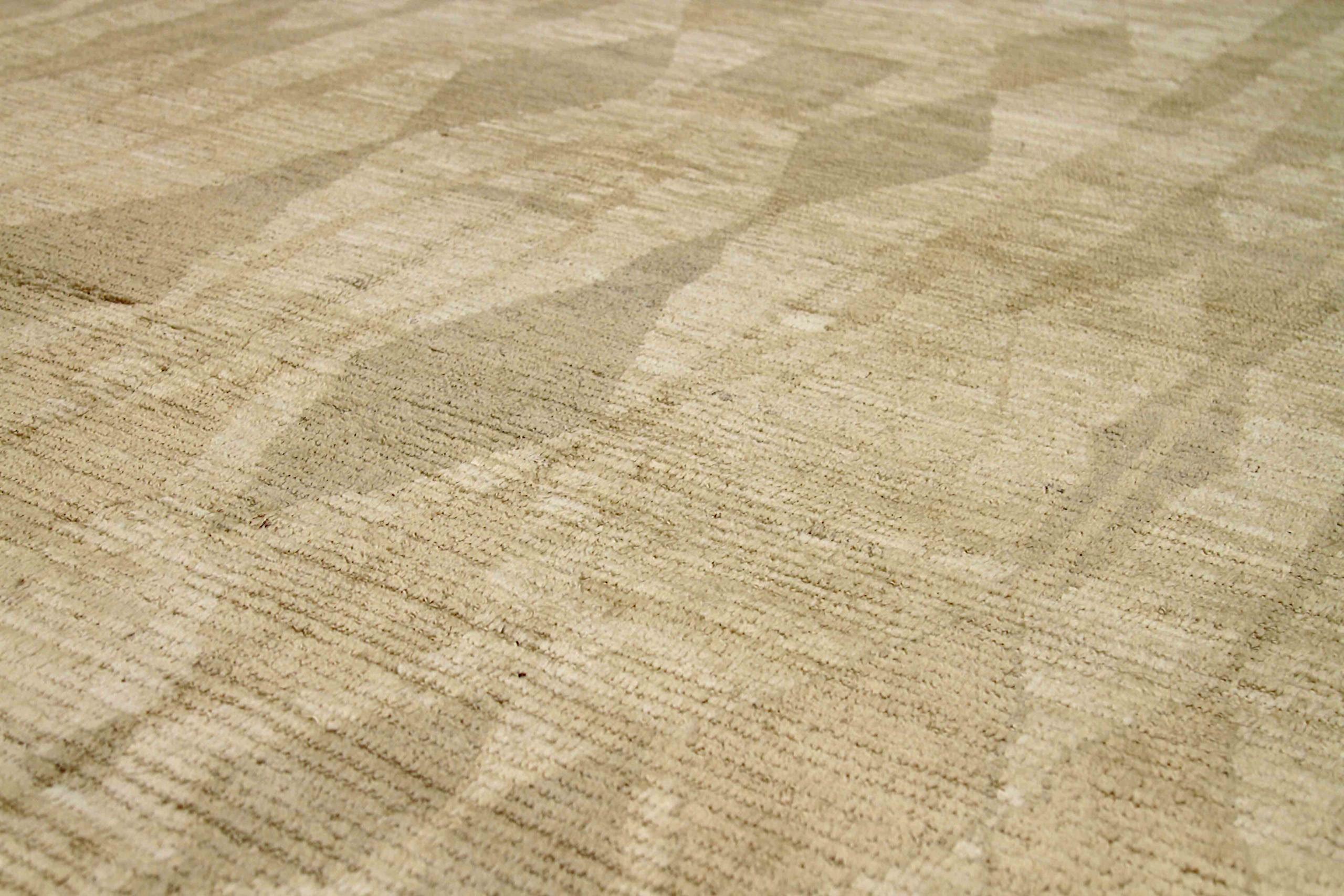 Alfombras marroquíes de Afganistán Circa 1990 - Lana Verde Diseño Marfil - 90405 Afgano en venta