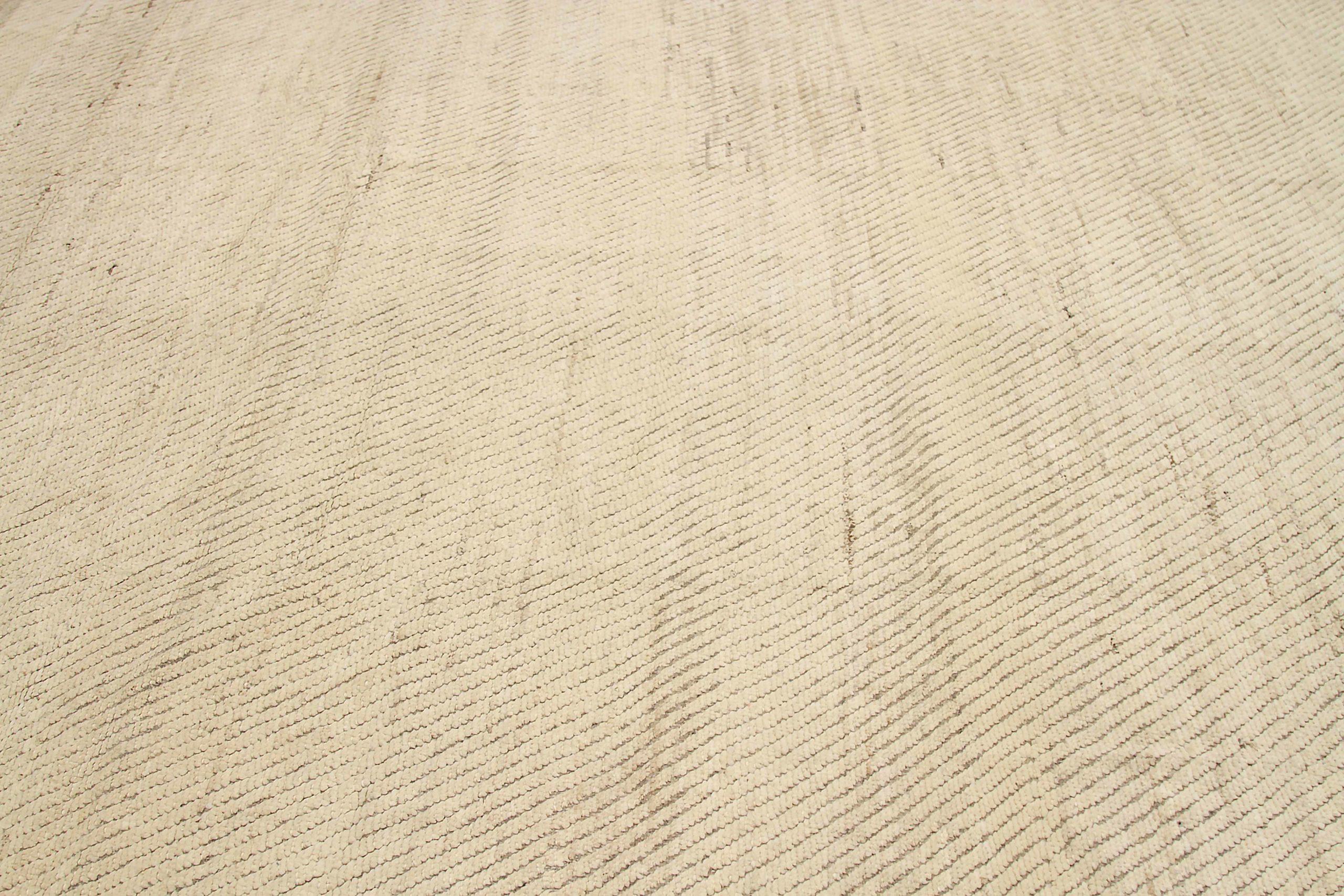 Tribal Afghanistan Moroccan Area Rugs Circa 1990 - Wool Ivory Design - 92267 For Sale