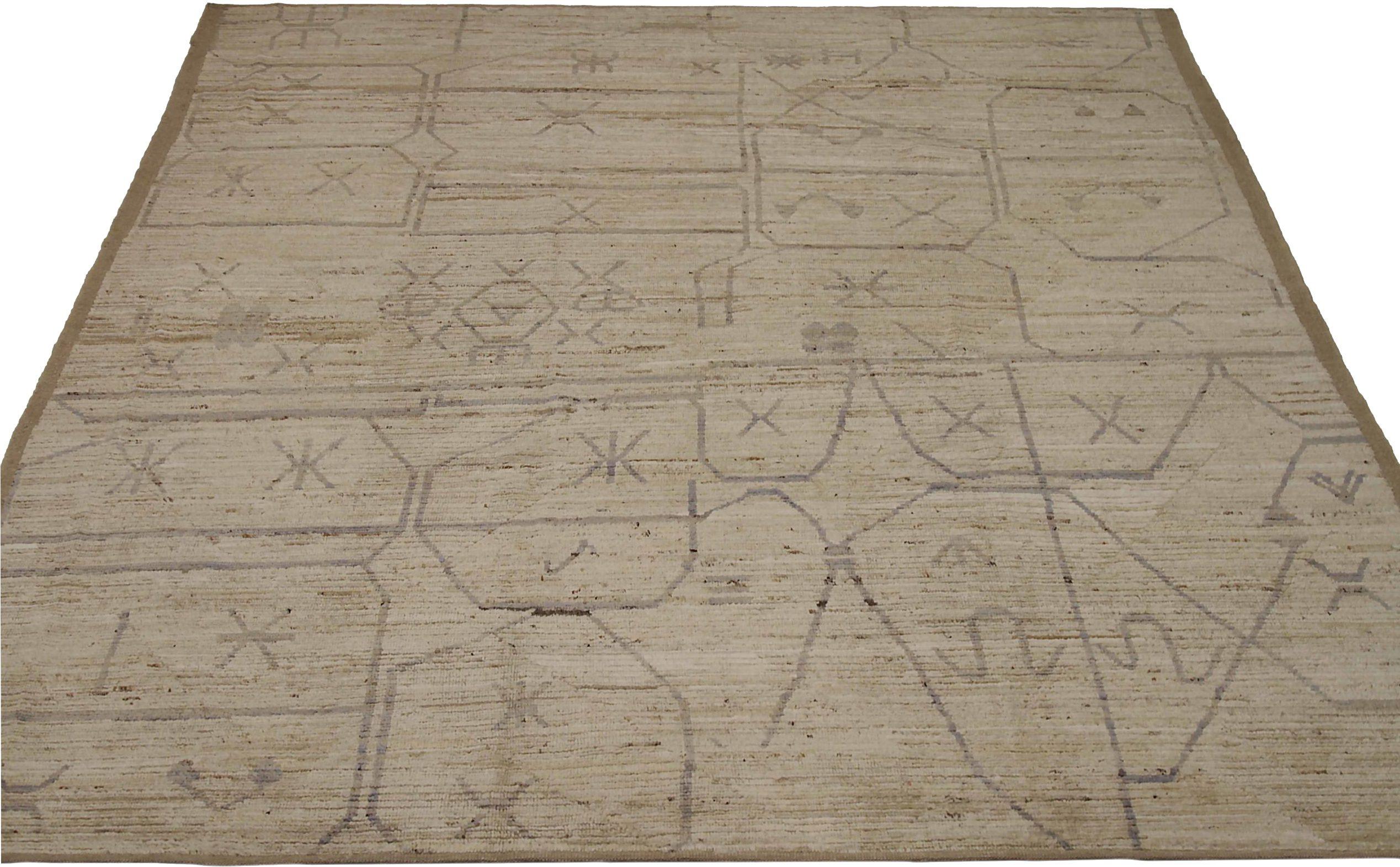 Découvrez l'élégance des tapis d'Afghanistan à motifs marocains de Circa 1990. Conçu avec de la laine et du Design/One, ce modèle exclusif est parfait pour mettre en valeur votre espace.