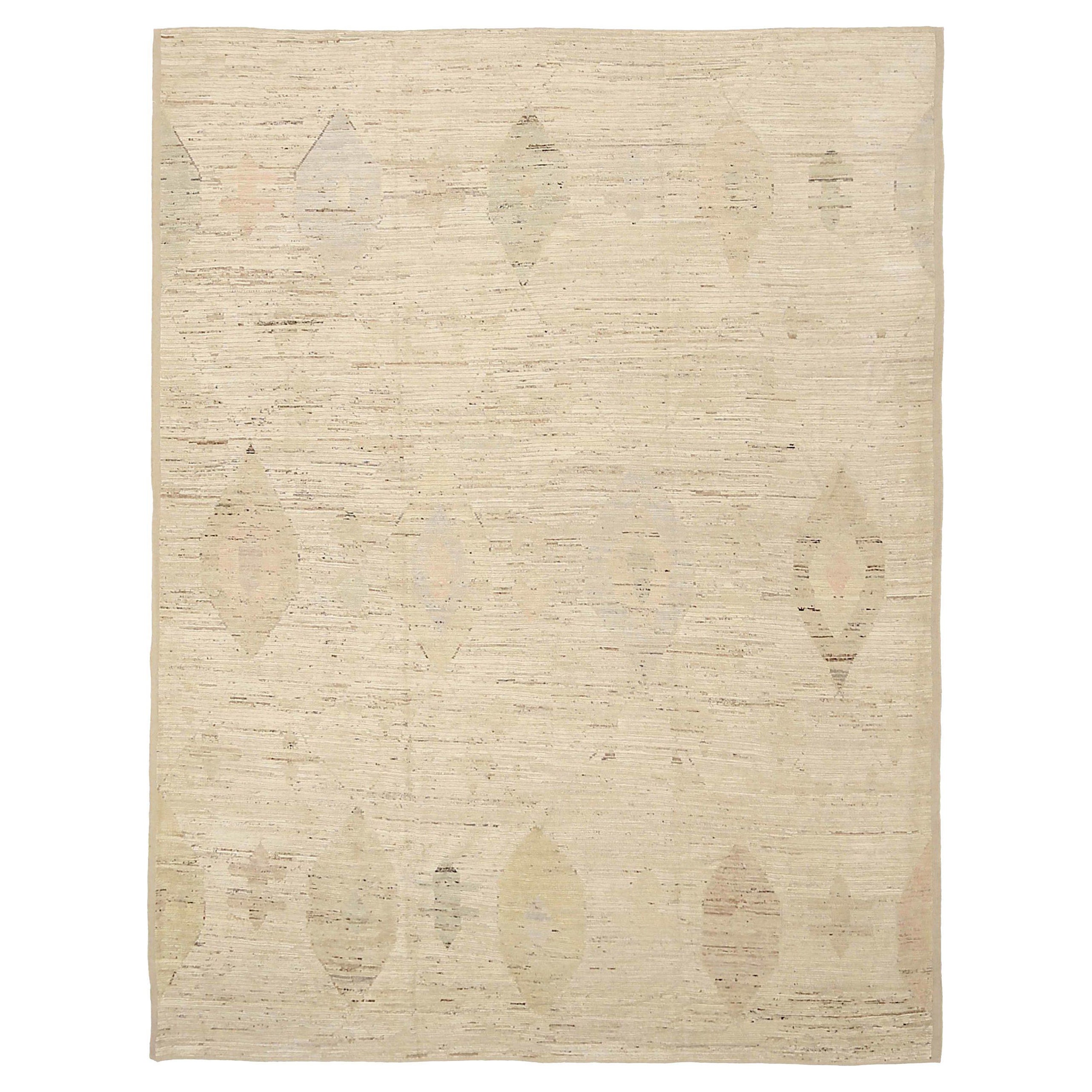 Tappeti marocchini Afghanistan Circa 1990 - Lana Avorio Taupe Design - 92222