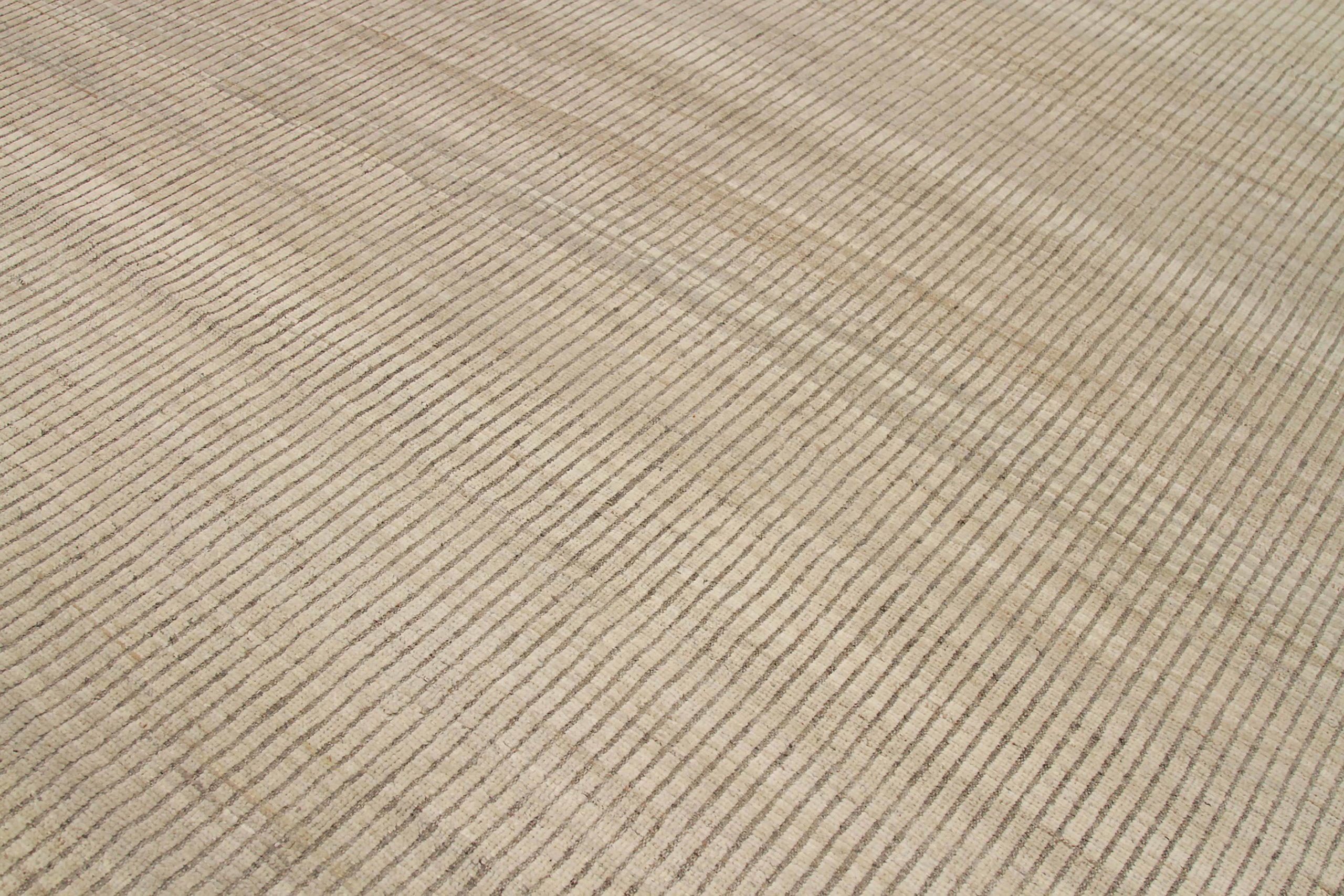 Afghano Tappeti marocchini Afghanistan Circa 1990 - Lana Avorio Taupe Design - 92268 in vendita