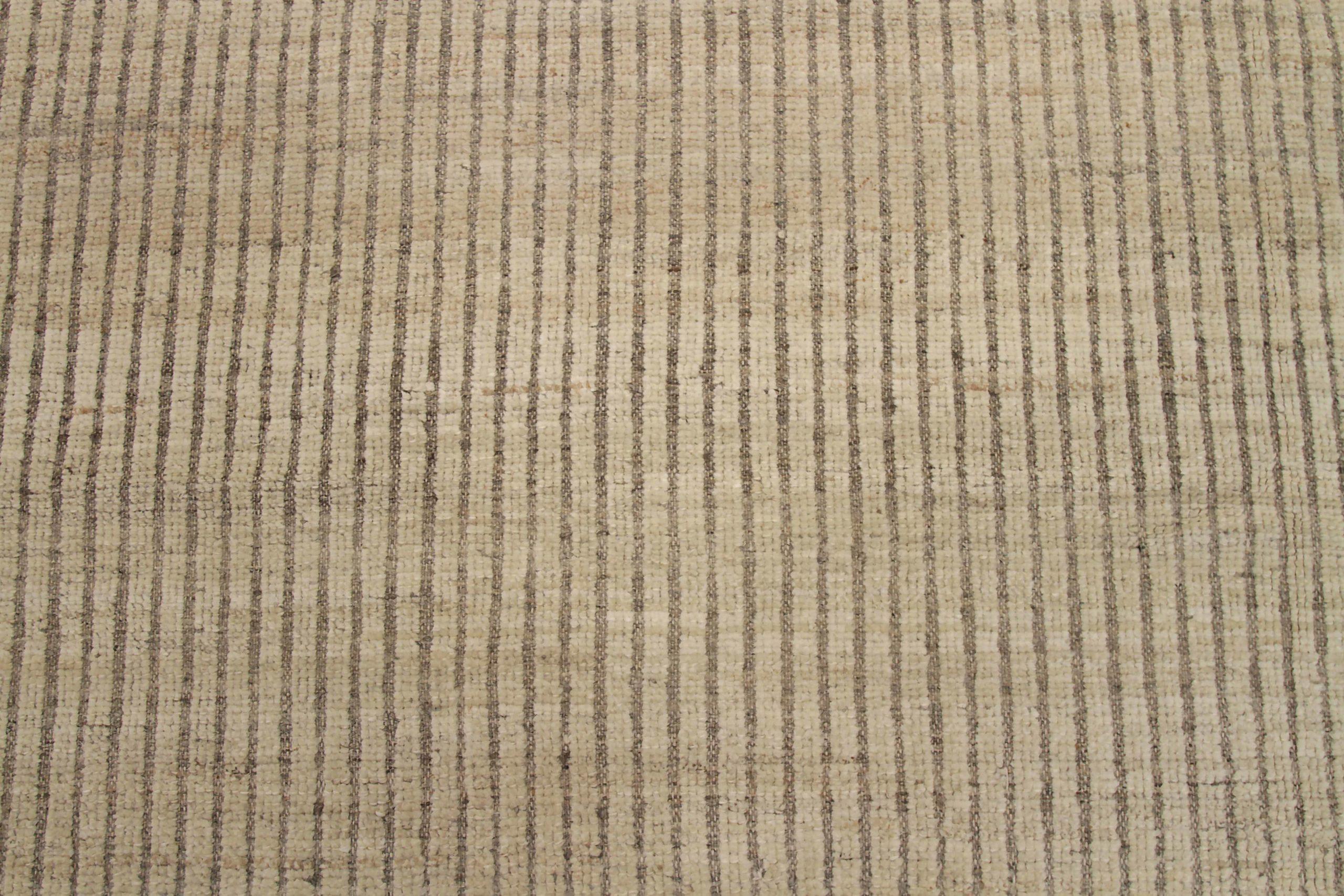 Tappeti marocchini Afghanistan Circa 1990 - Lana Avorio Taupe Design - 92268 In condizioni ottime in vendita a Dallas, TX