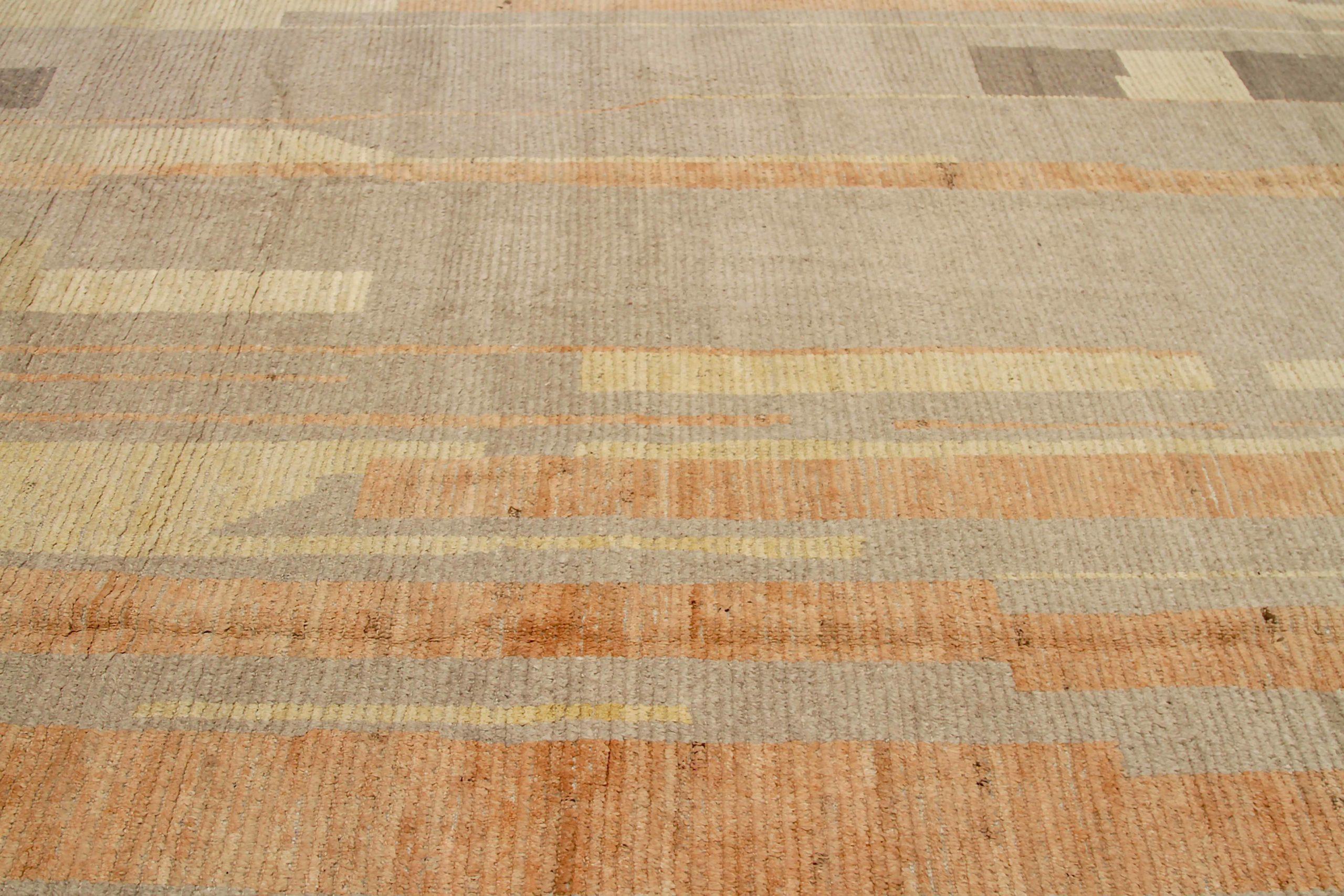 Tribale Tappeti marocchini Afghanistan Circa 1990 - Lana Arancione Taupe Giallo - 92217 in vendita