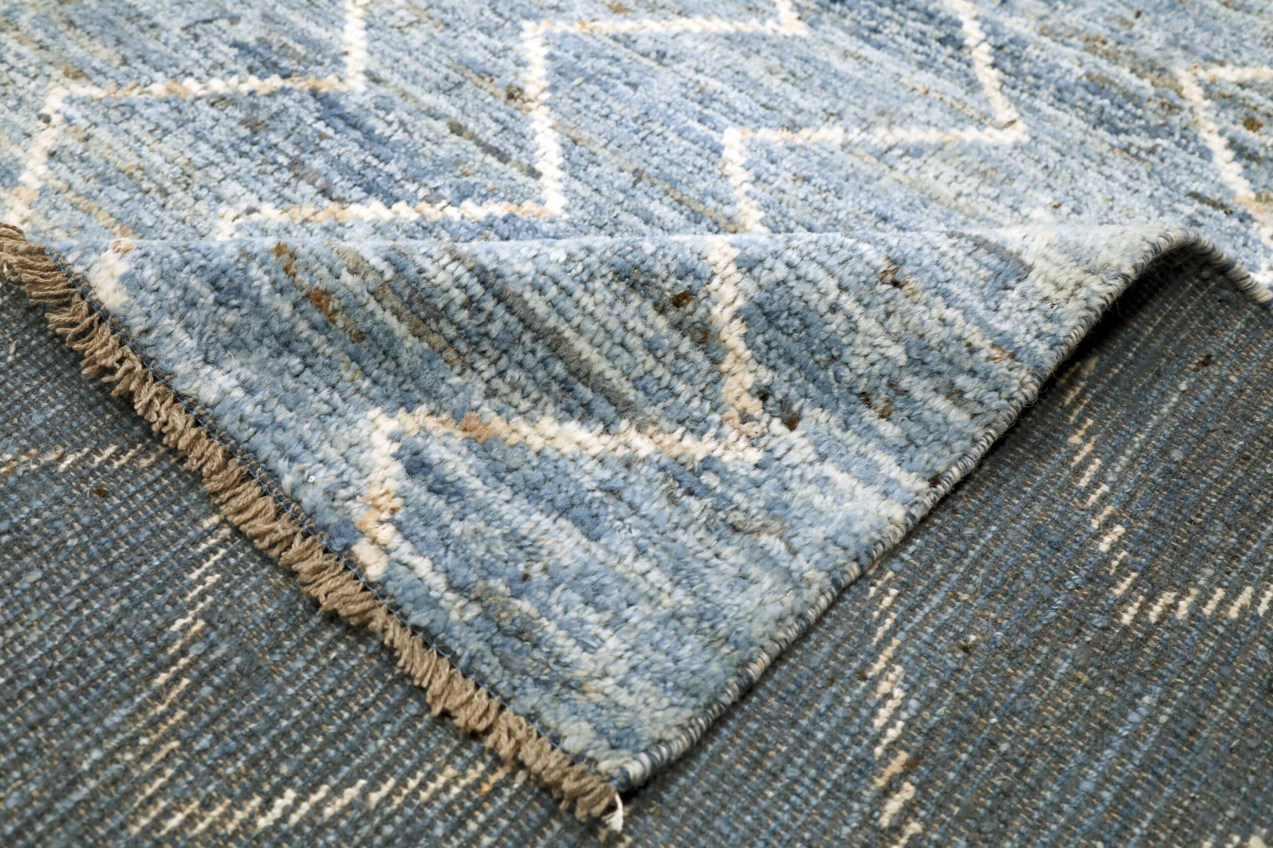 Afganistán Alfombras Marroquíes - Lana Diseño Azul - 96486 Afgano en venta