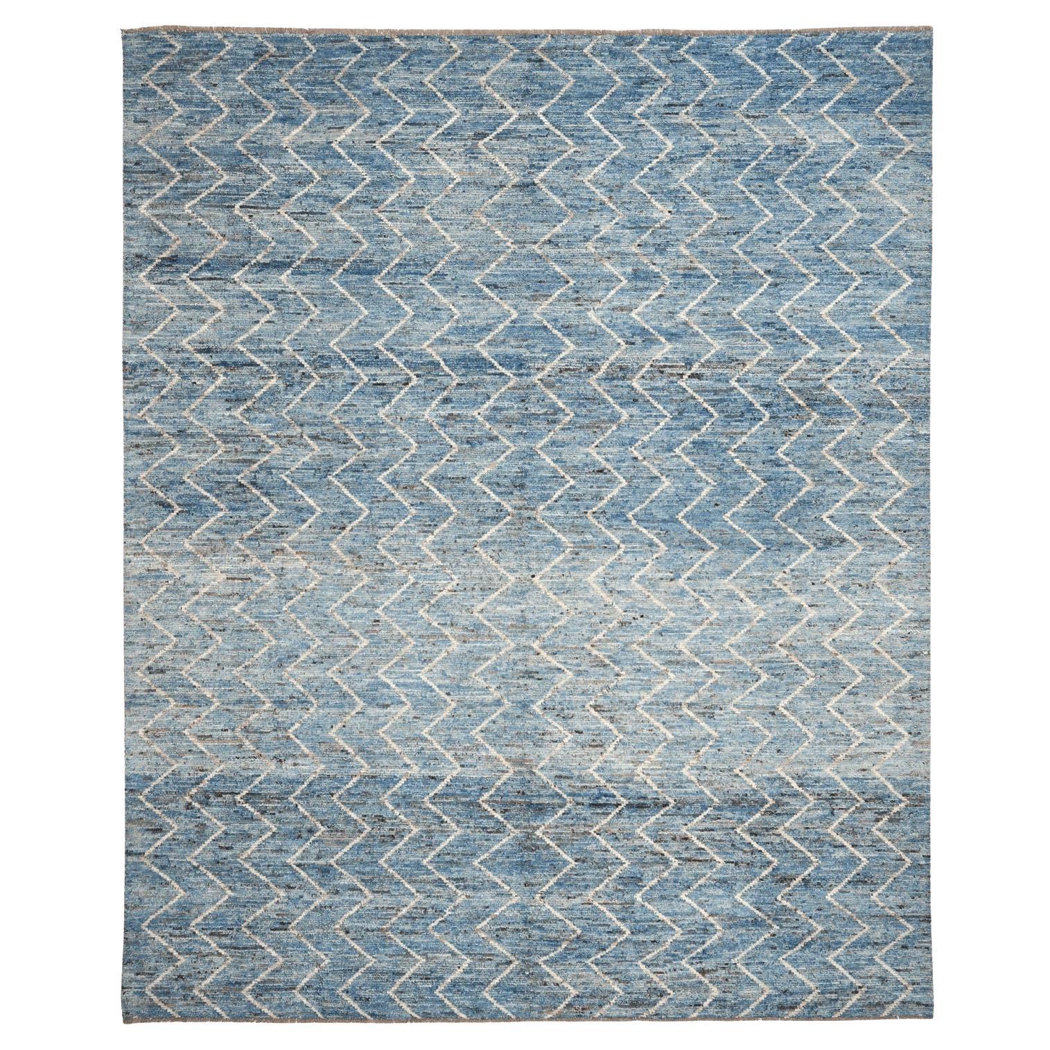 Afganistán Alfombras Marroquíes - Lana Diseño Azul - 96486