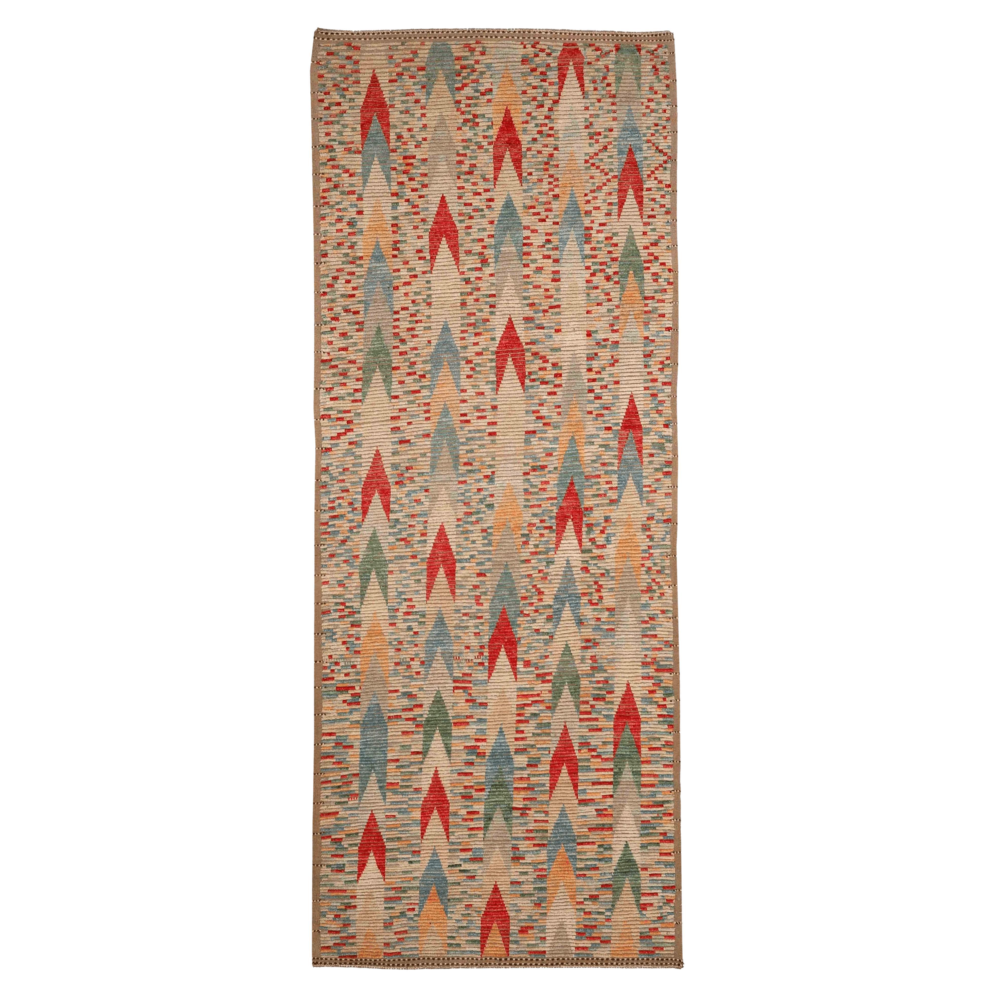 Tappeti Afghanistan Moroccan Area Rugs - Lana Blu Verde Avorio Rosso - 96357