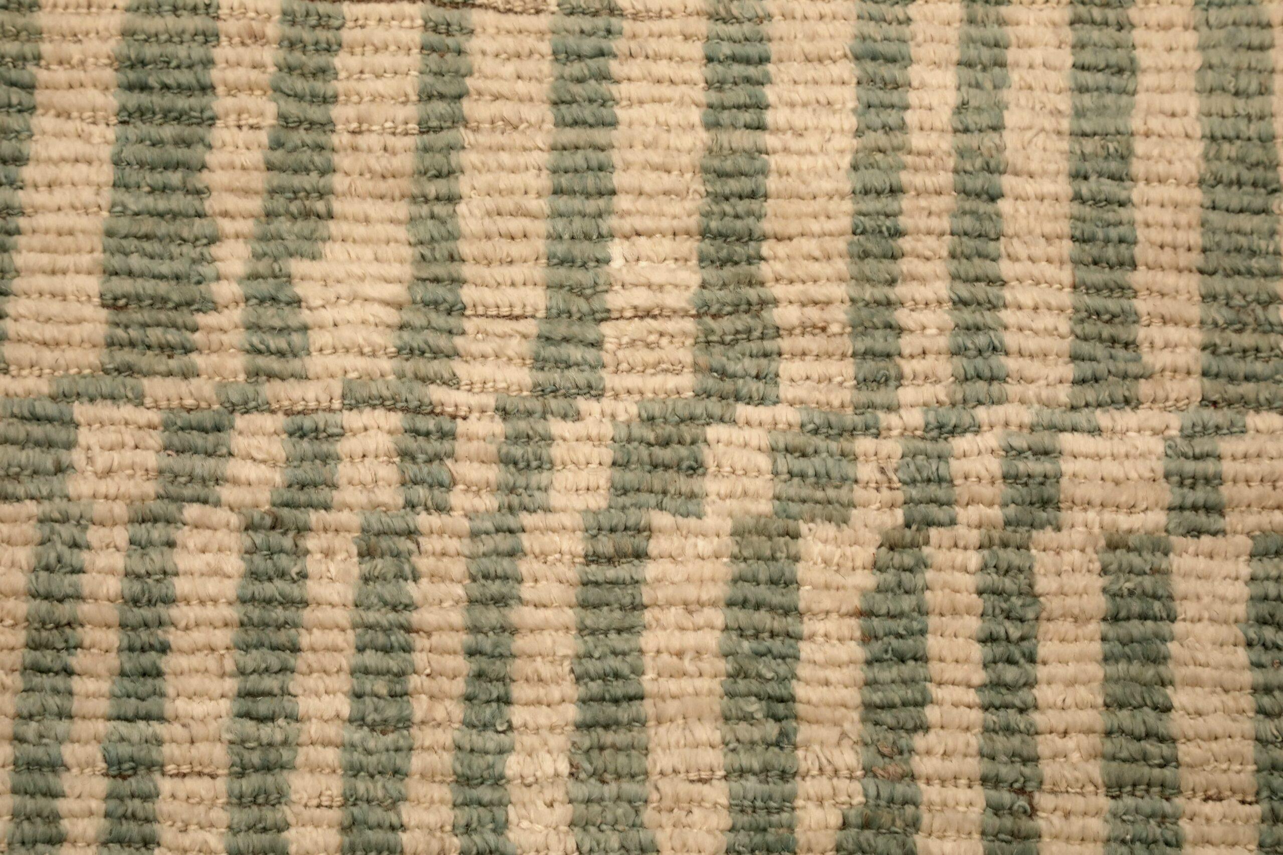 Tribale Tappeti Afghanistan Moroccan Area Rugs - Lana Blu Avorio Design - 96459 in vendita