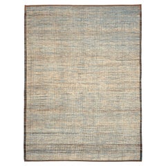 Afghanistan Marokkanische Teppiche - Wolle Blau Elfenbein Design - 96470