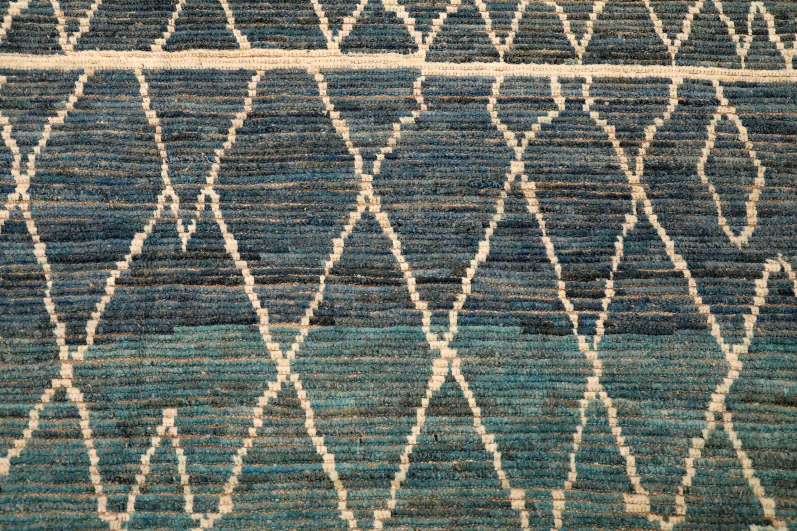 Afganistán Alfombras Marroquíes - Lana Azul Marfil Azul Marino - 96390 Afgano en venta