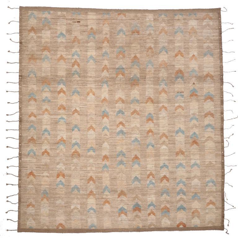 Tribale Tappeti Afghanistan Moroccan Area Rugs - Lana Blu Avorio Arancione Taupe - 96500 in vendita