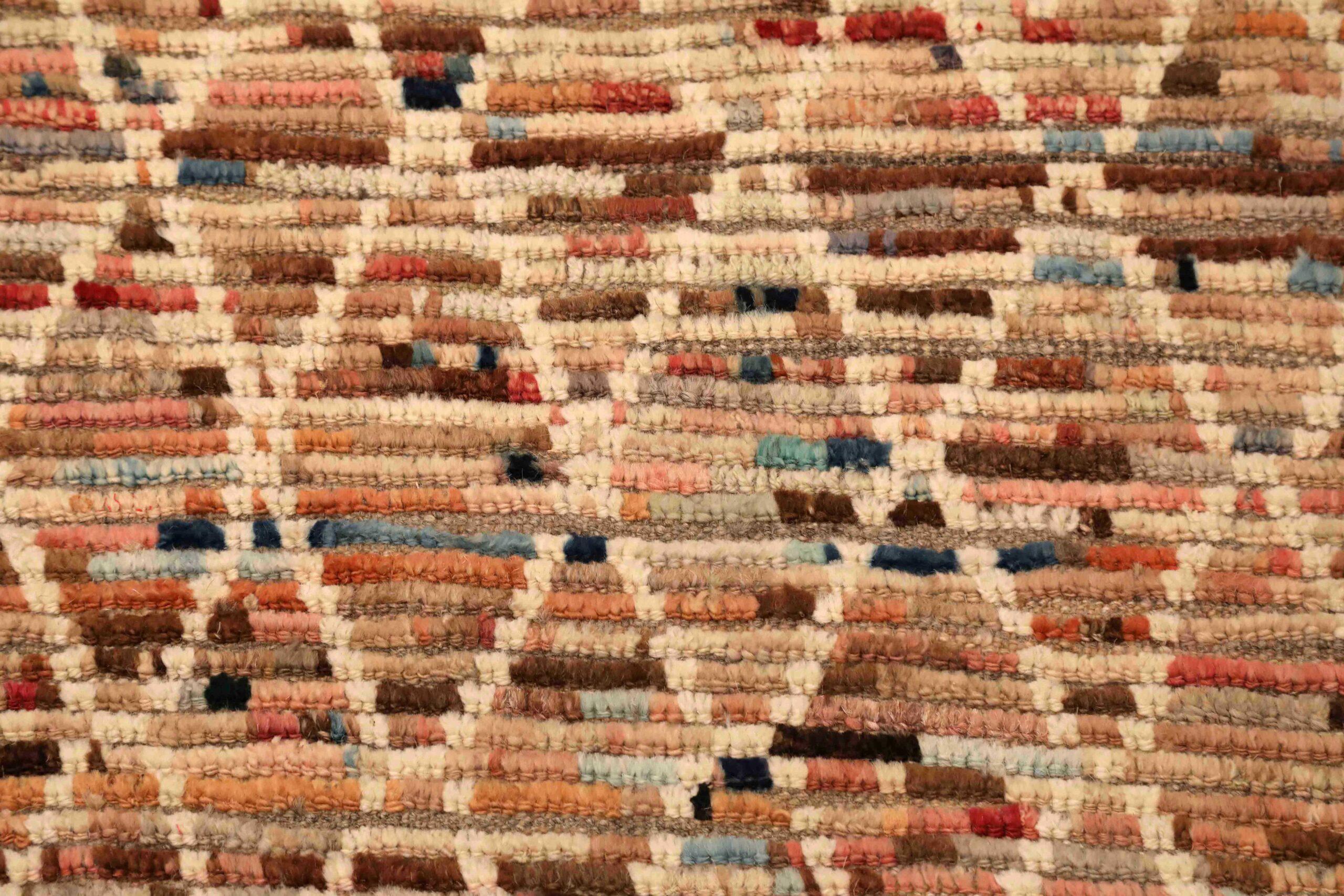 Afghano Tappeti Afghanistan Moroccan Area Rugs - Lana Blu Avorio Rosa Rosso - 96431 in vendita